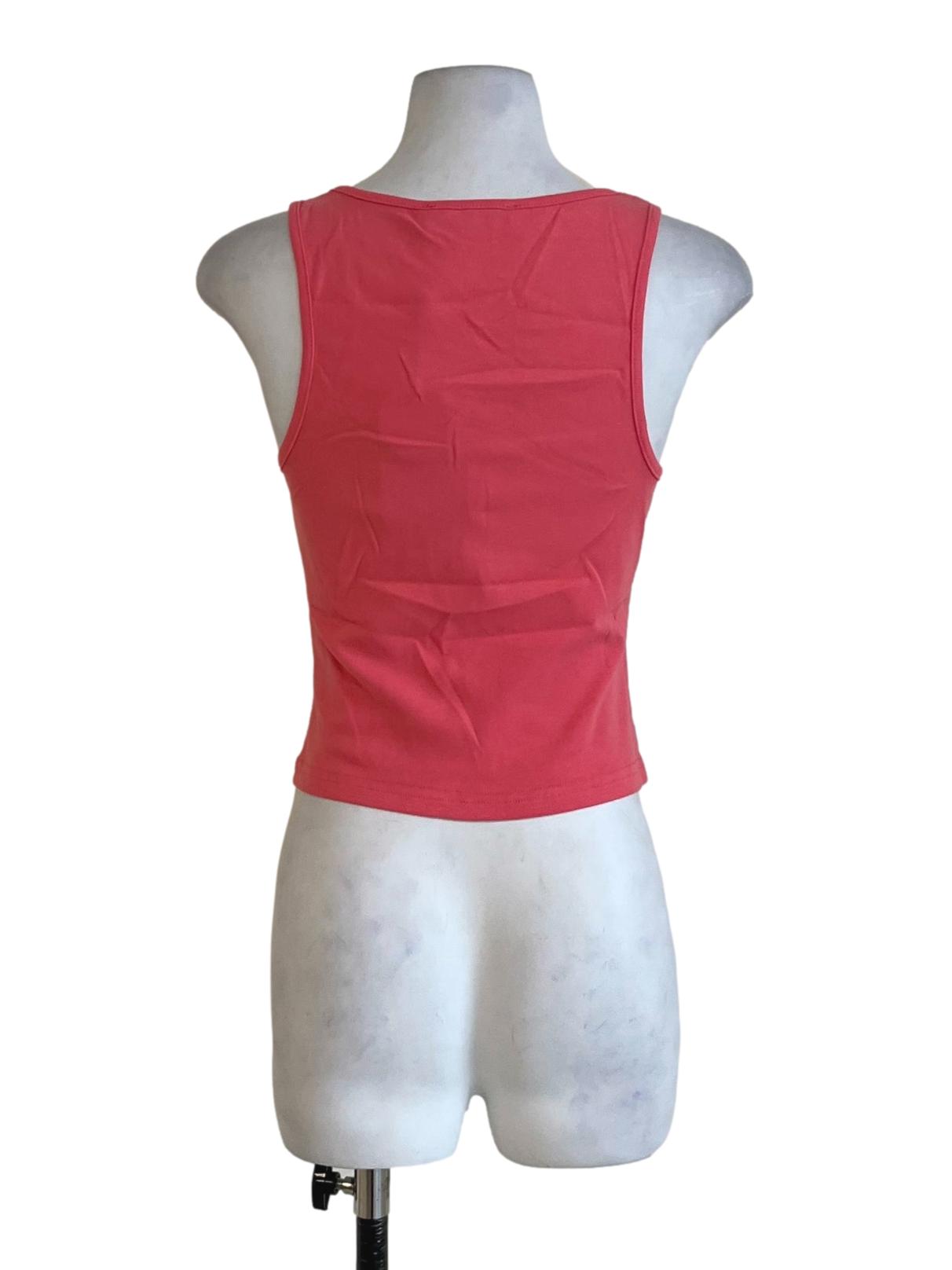 Pink Lexy Scoop Neck Padded Top