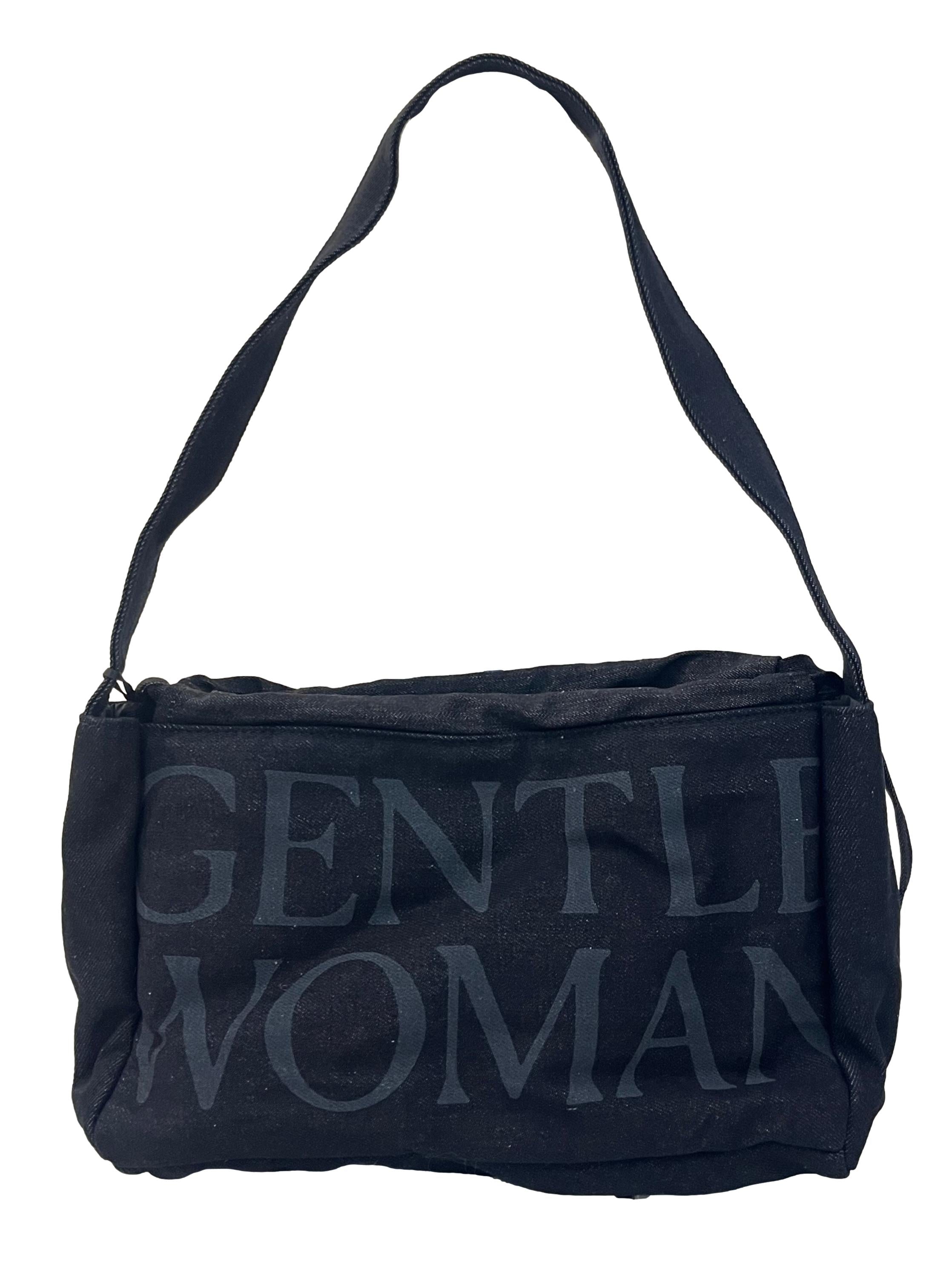 Black Denim Dumpling Bag