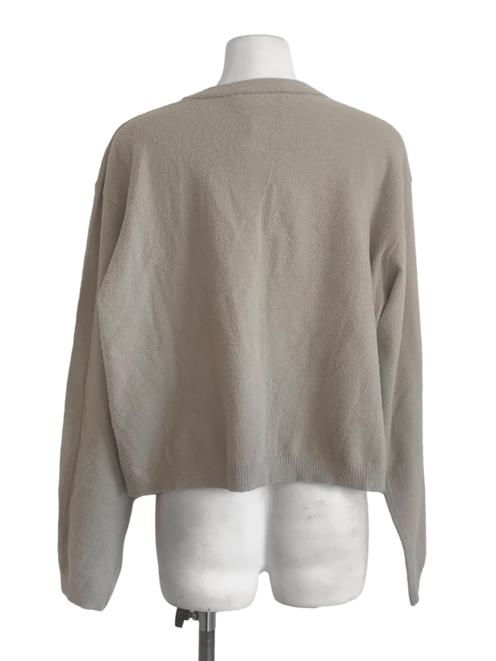 Sandcastle Beige Furry Cardigan LB