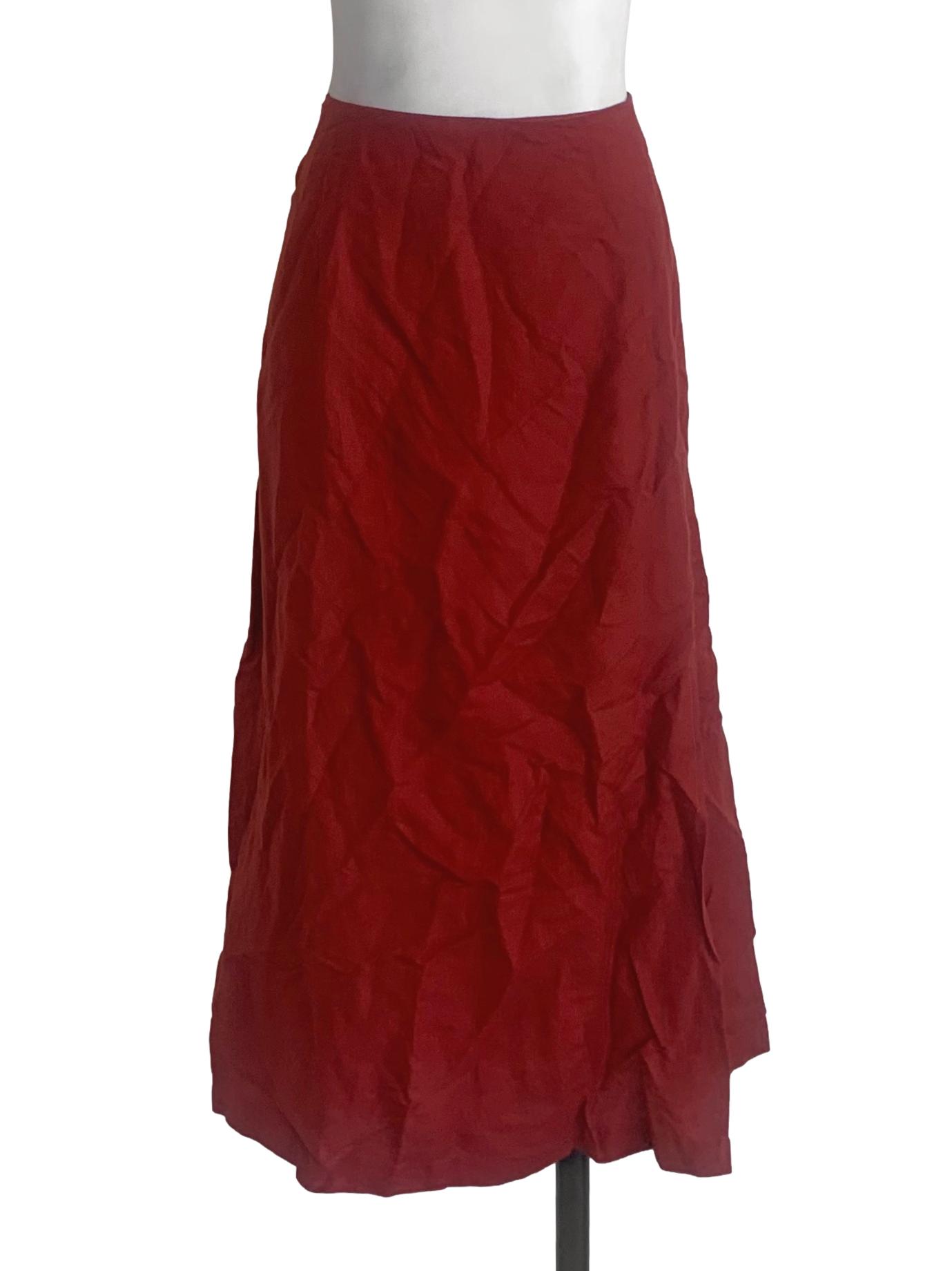 Fire Orange A-Line Skirt