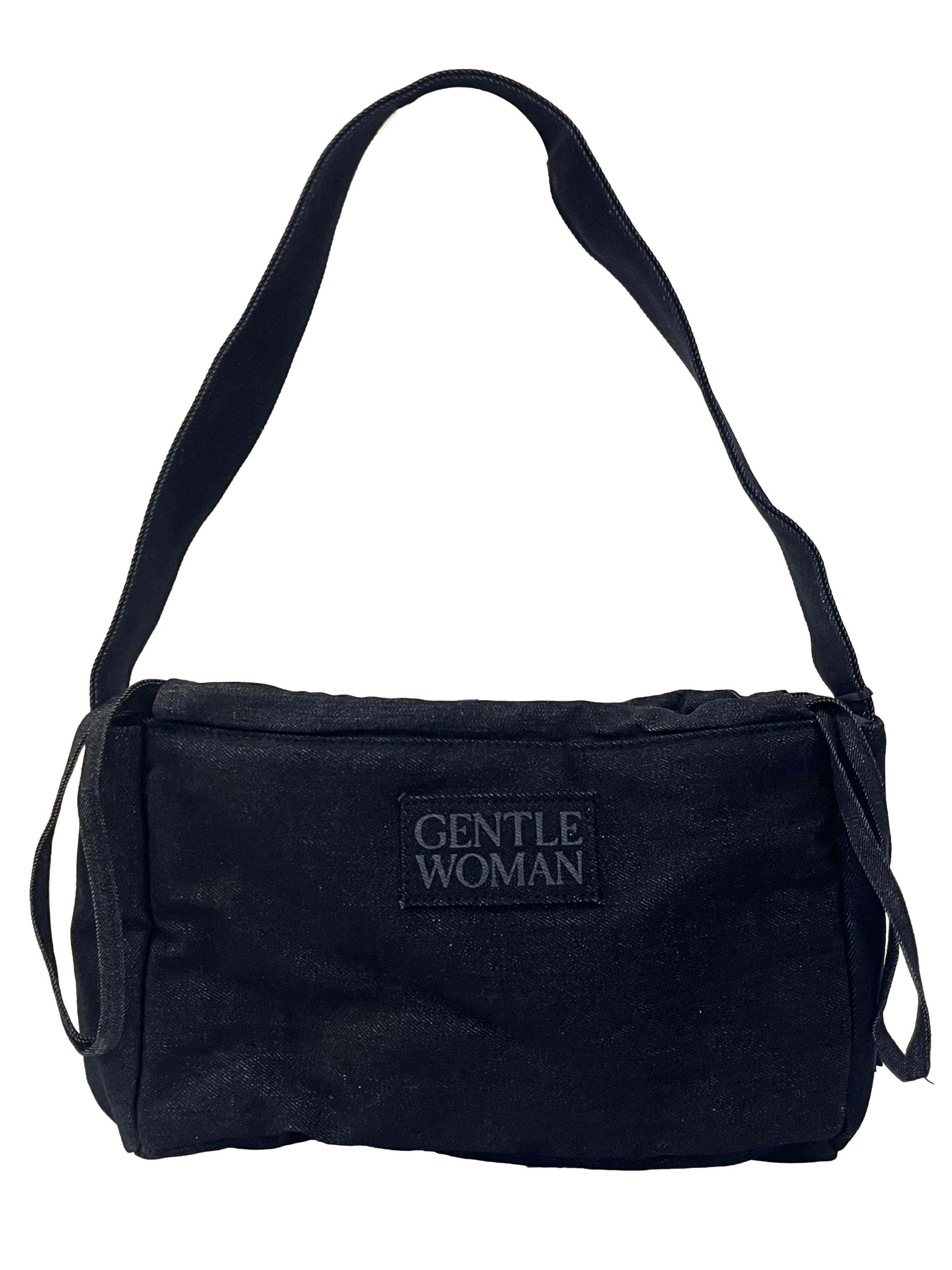 Black Denim Dumpling Bag