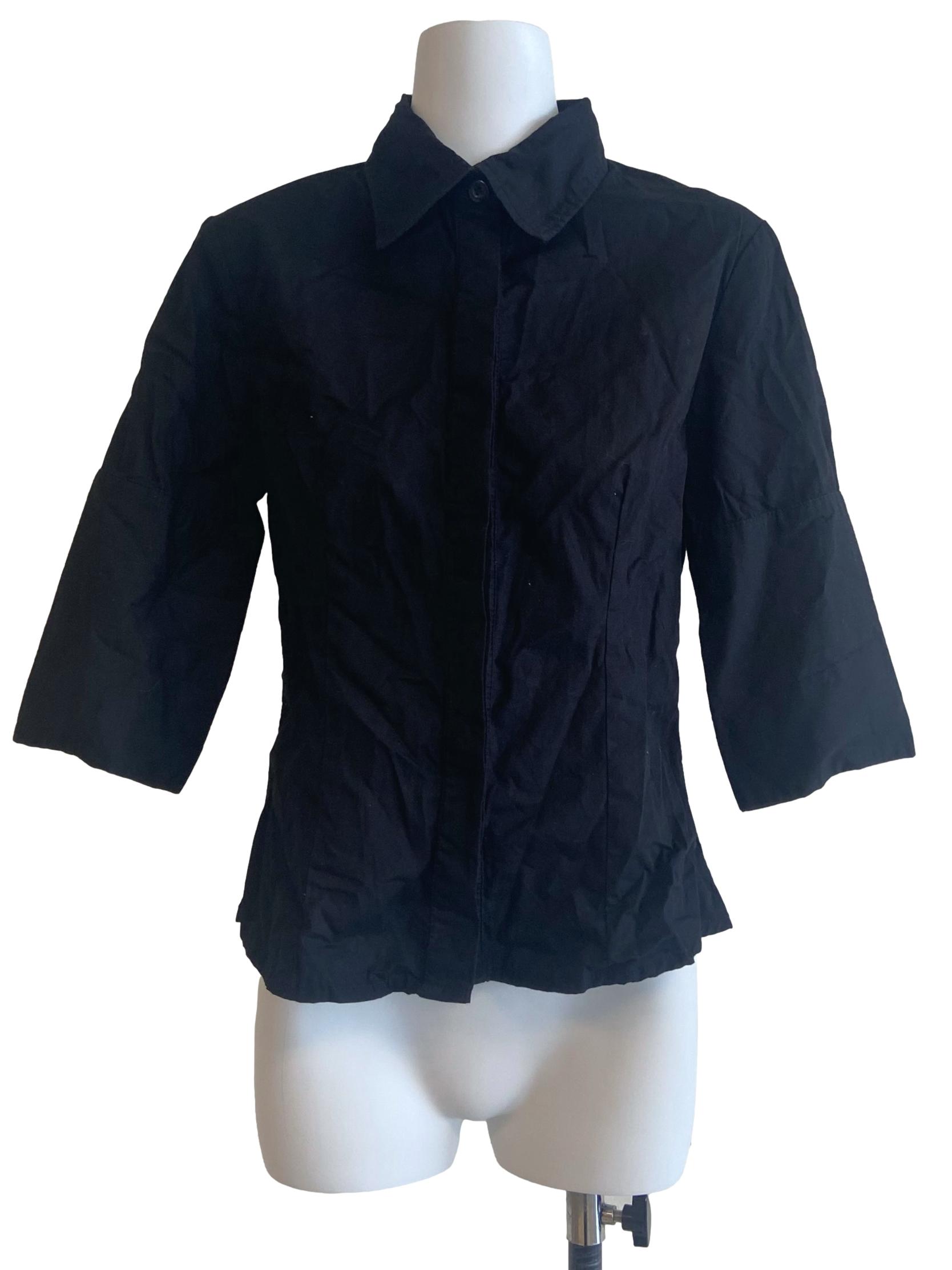 Black Button Down Blouse