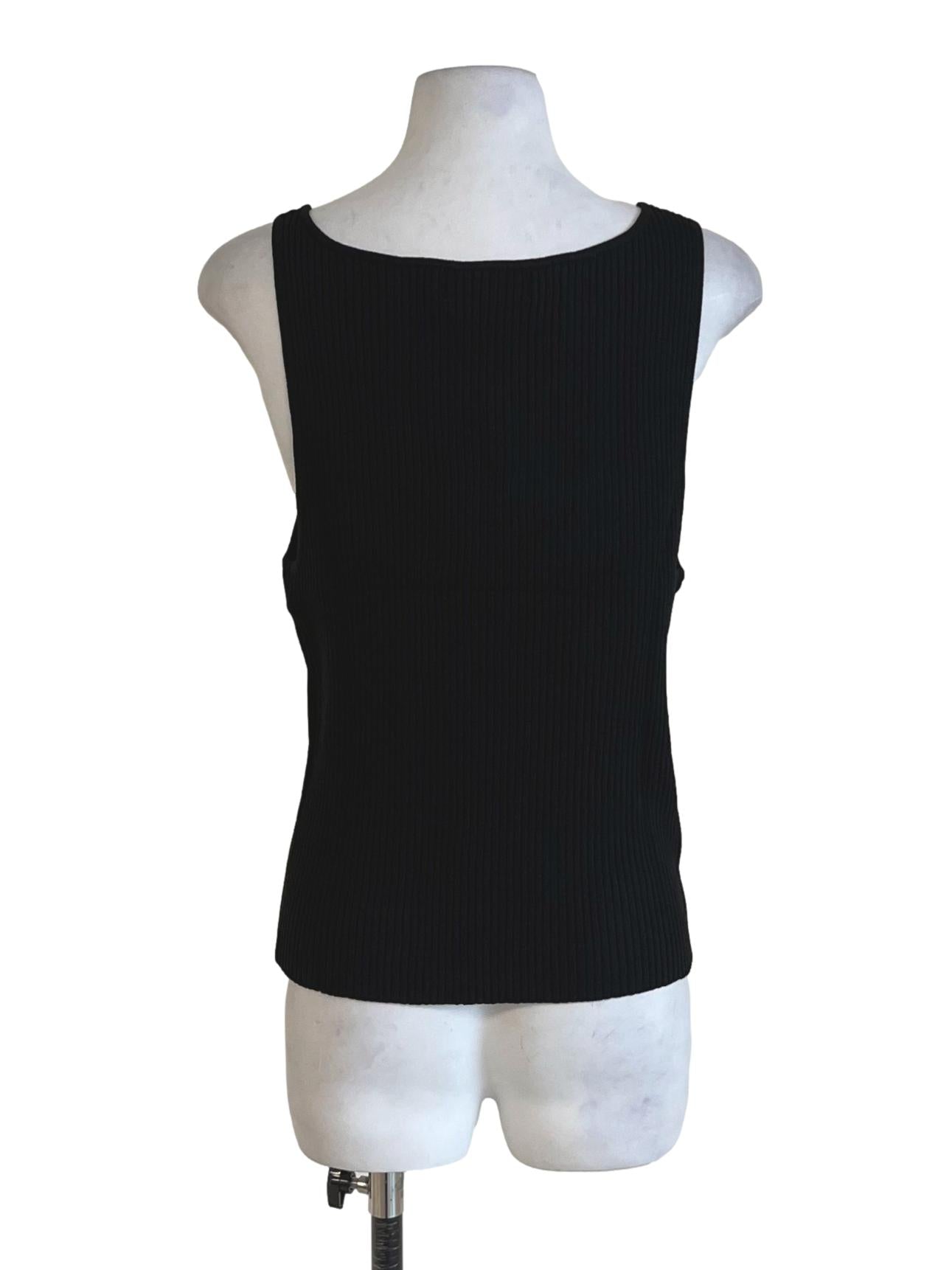 Black Kimberly Layered Knit Top