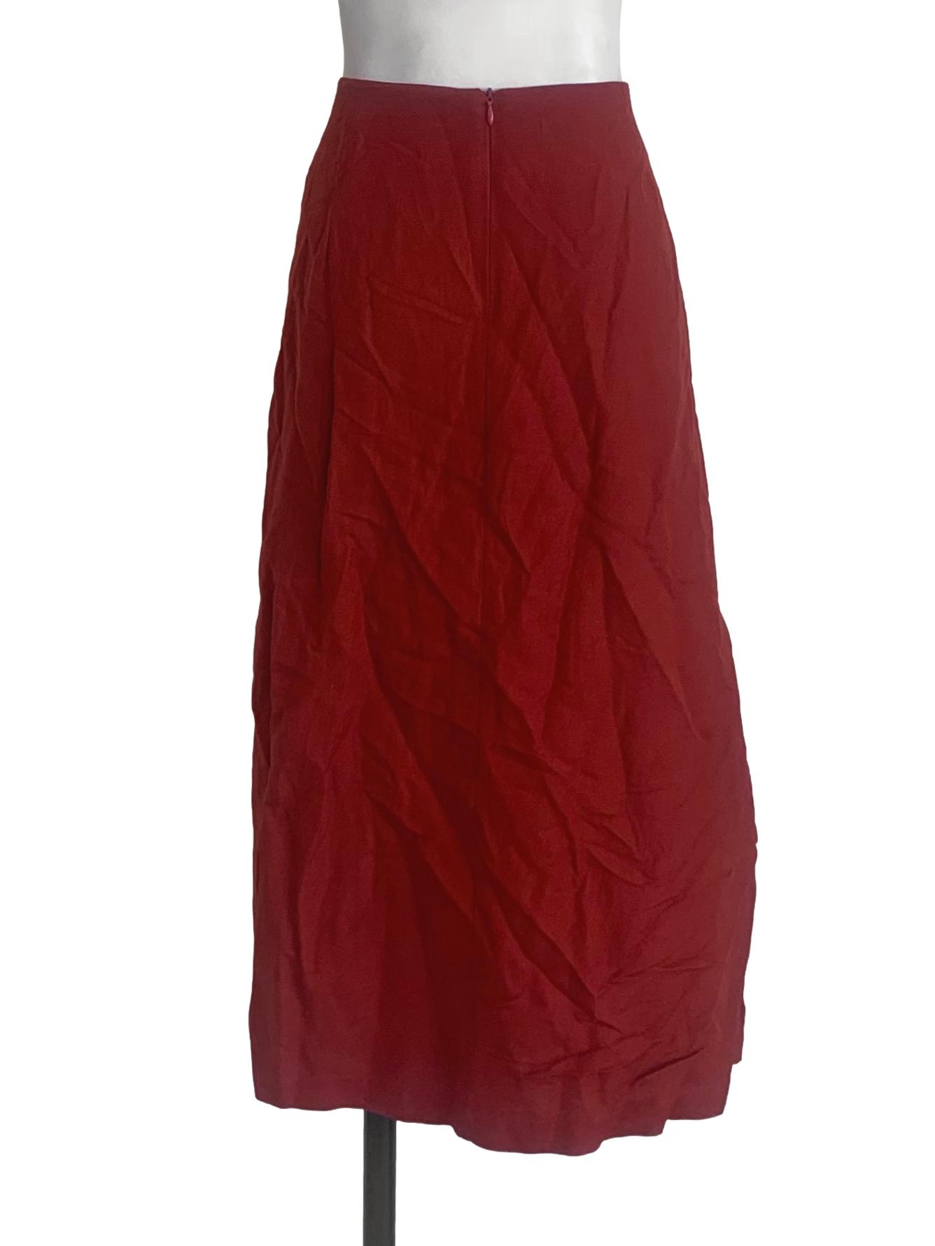 Fire Orange A-Line Skirt