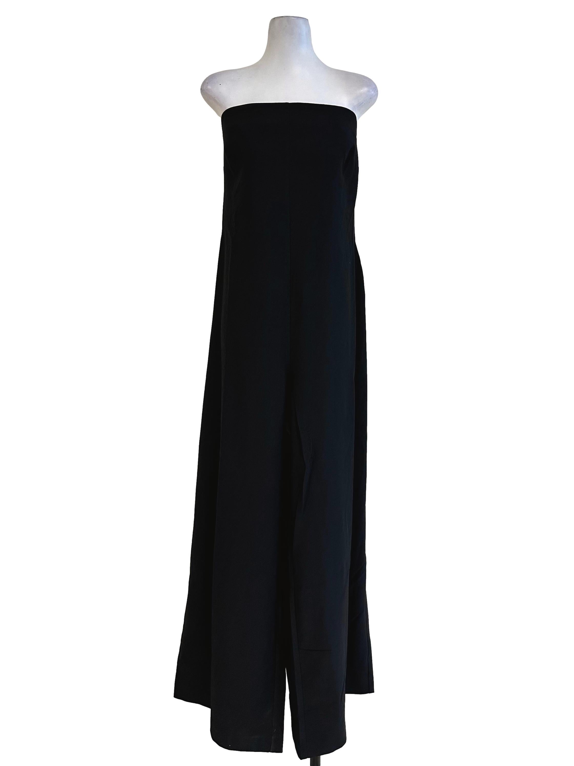 Black Strapless Jumpsuit
