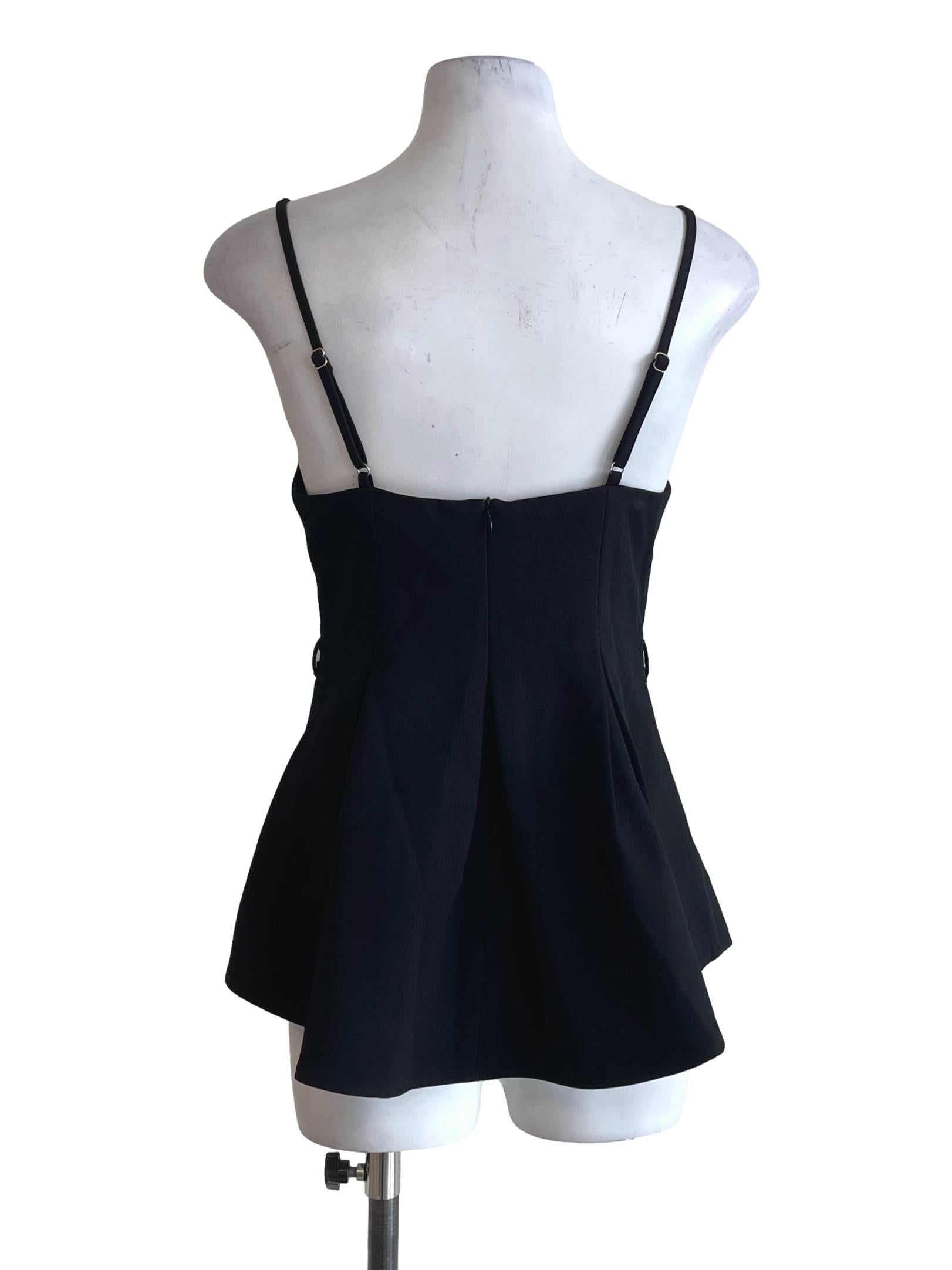 Black Paneled Top