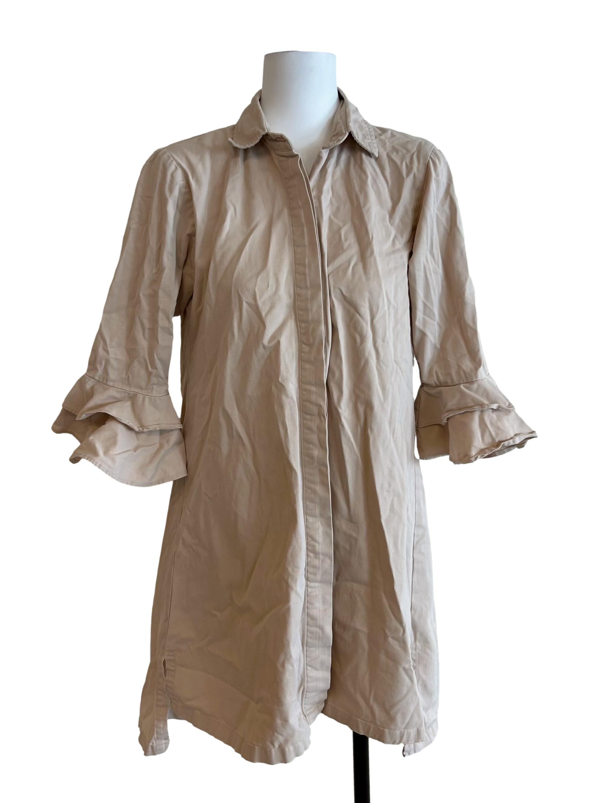 Beige Longline Dress