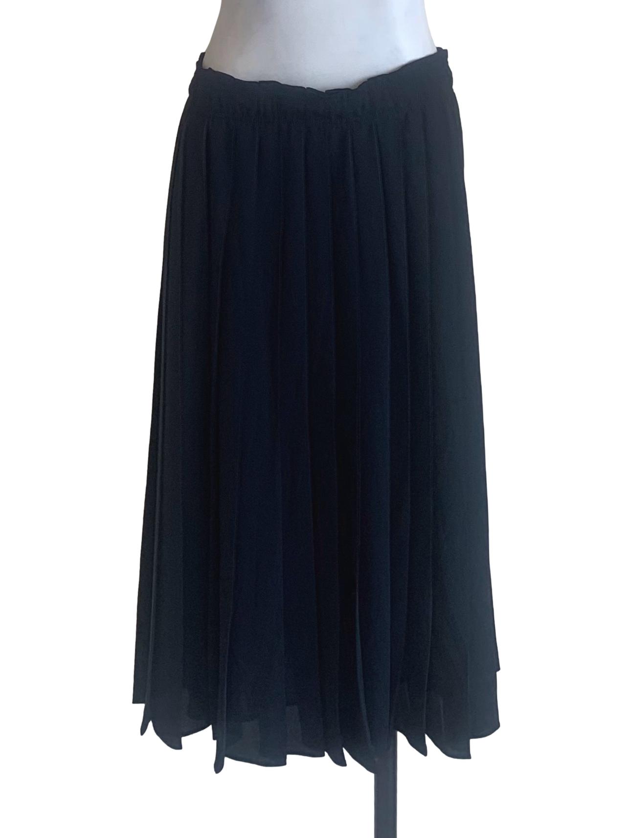 Berry Blue Pleated Skirt