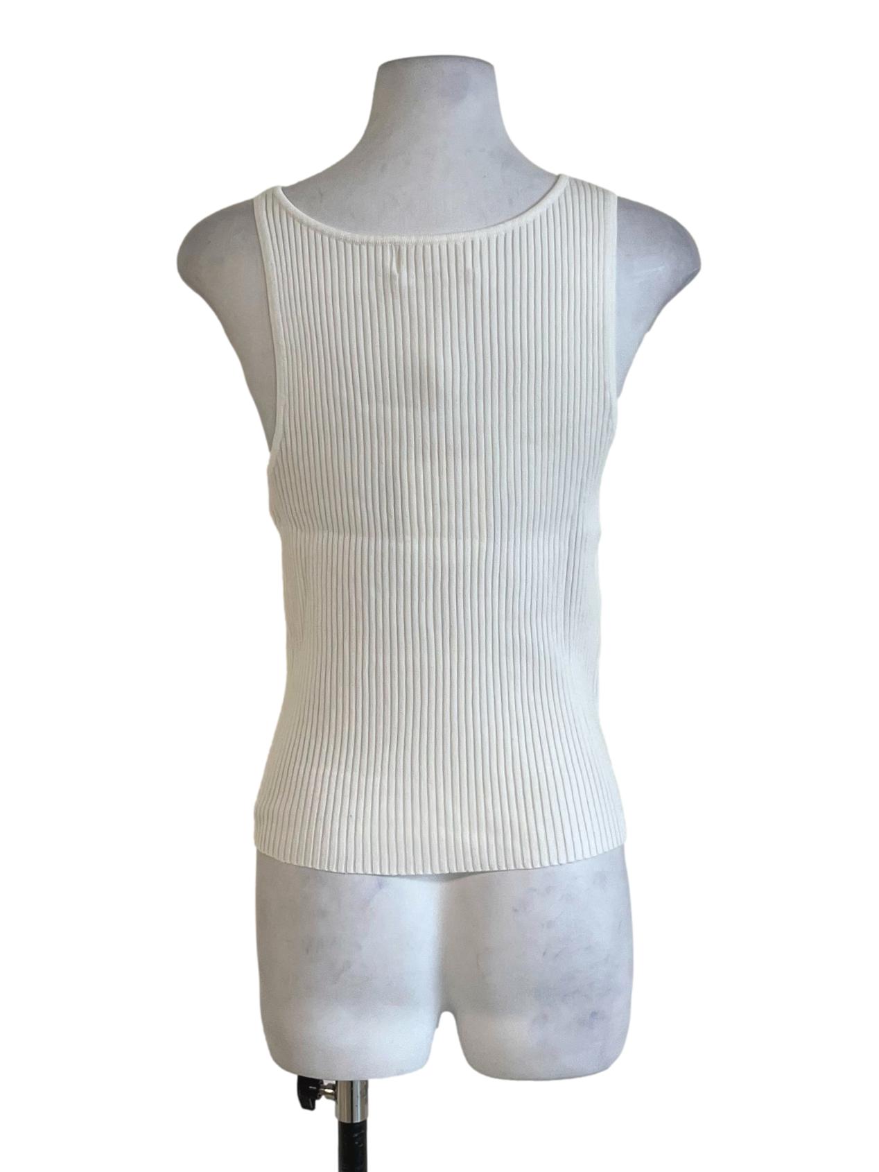 White Kimberly Layered Knit Top