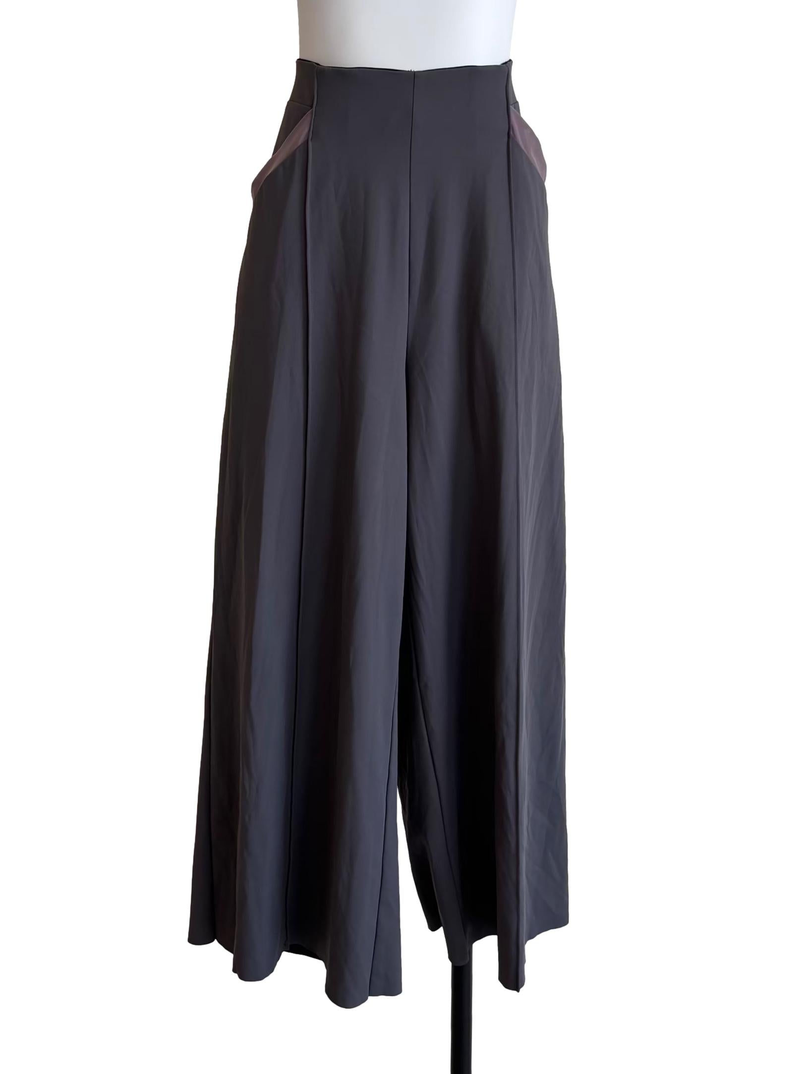 Dove Grey Wide Leg Pants