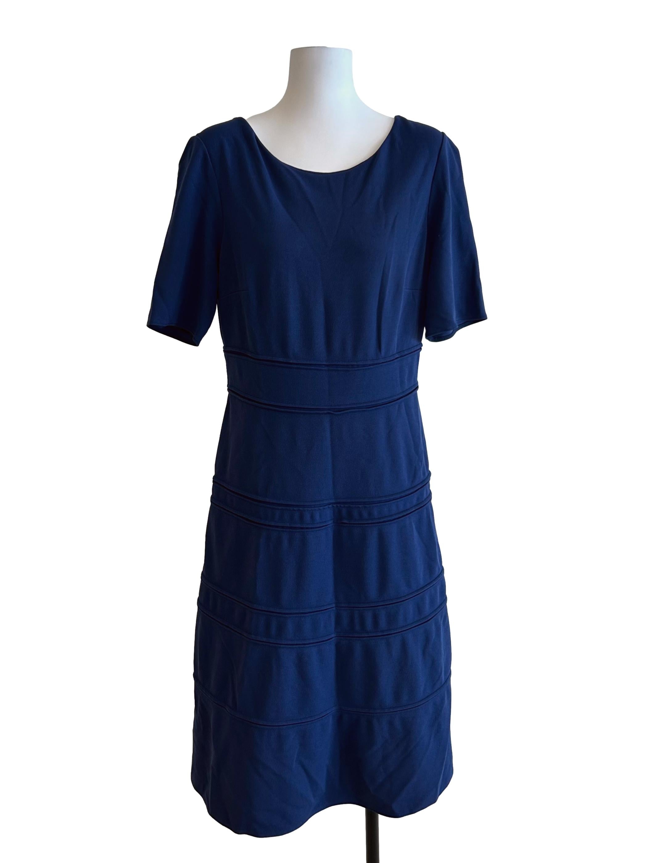 Gina Bacconi Royal Blue Short Sleeve Dress | REFASH