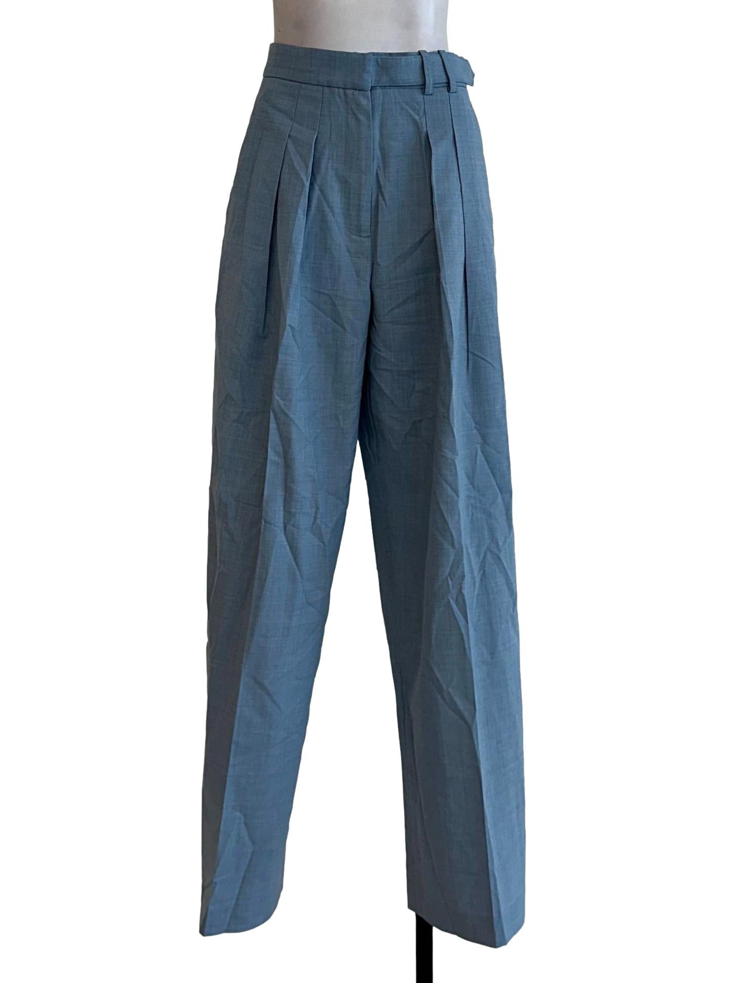 Light Blue Plain Pants
