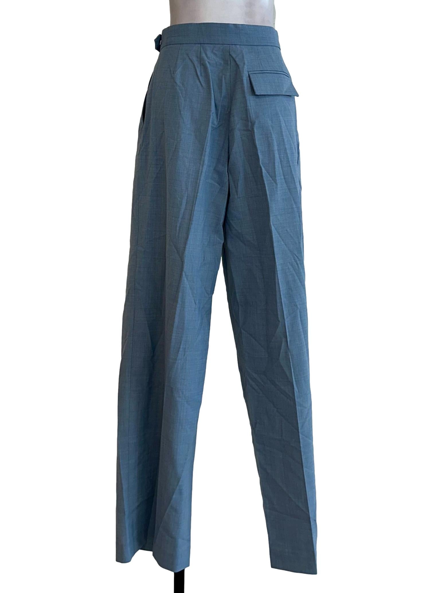 Light Blue Plain Pants