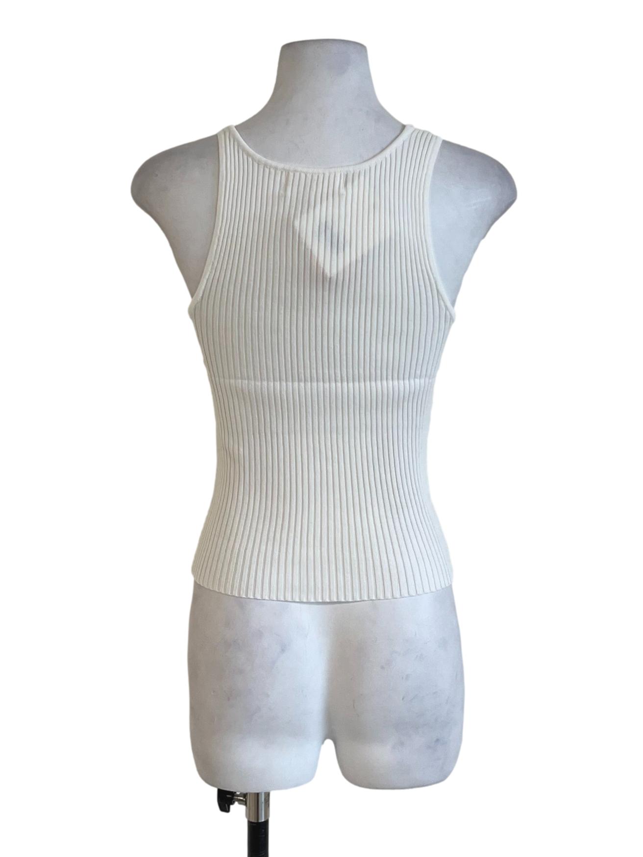 White Kimberly Layered Knit Top