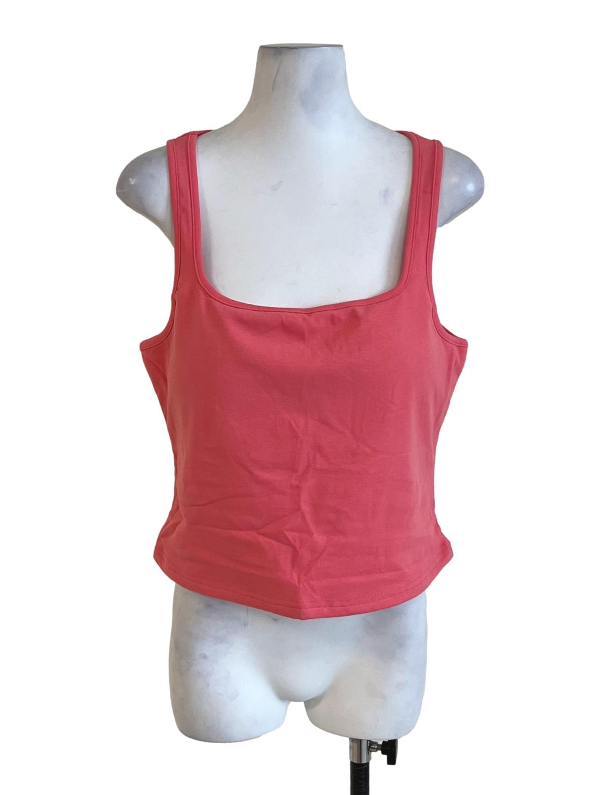 Pink Lexy Scoop Neck Padded Top