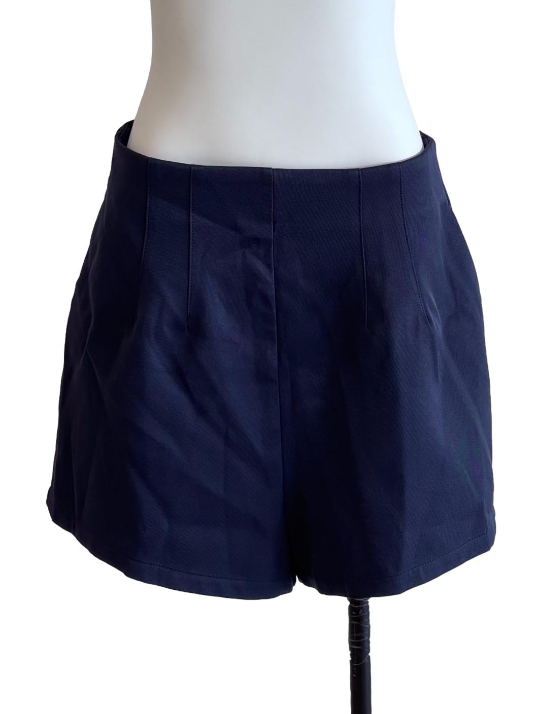 Admiral Blue High Waisted Shorts
