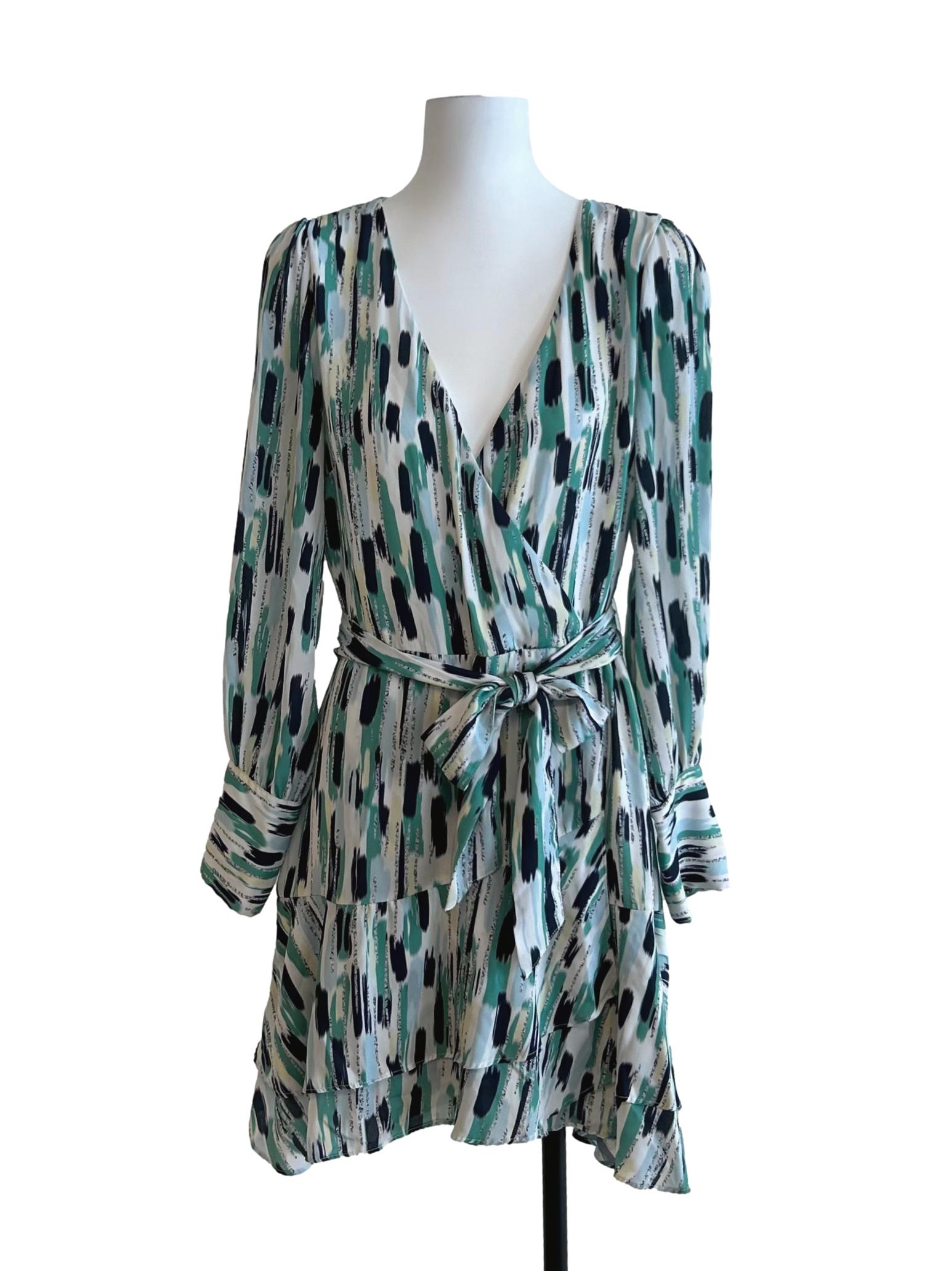 Multicolor Wrap Dress