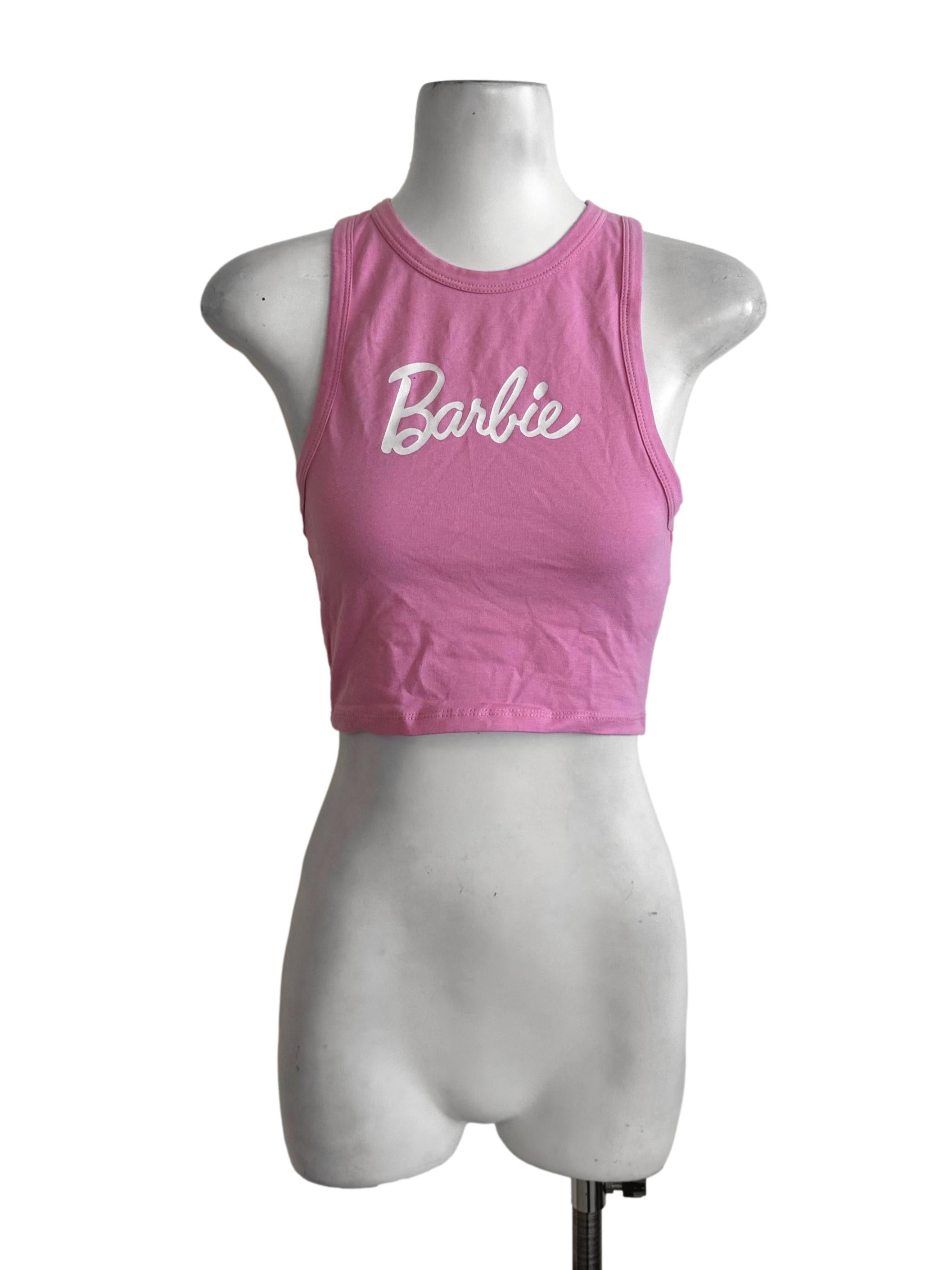 Candy Pink Graphic Tank Top