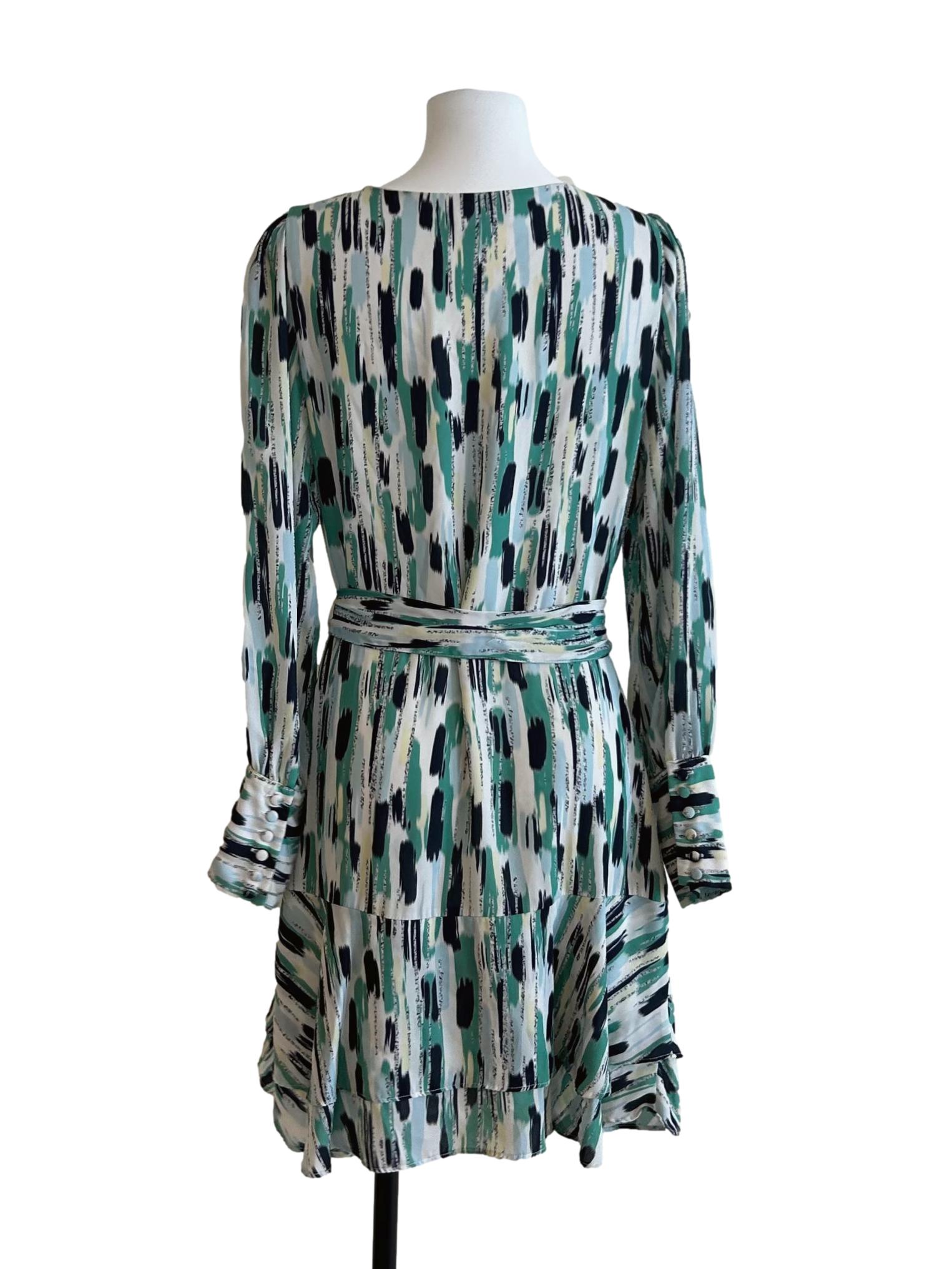 Multicolor Wrap Dress