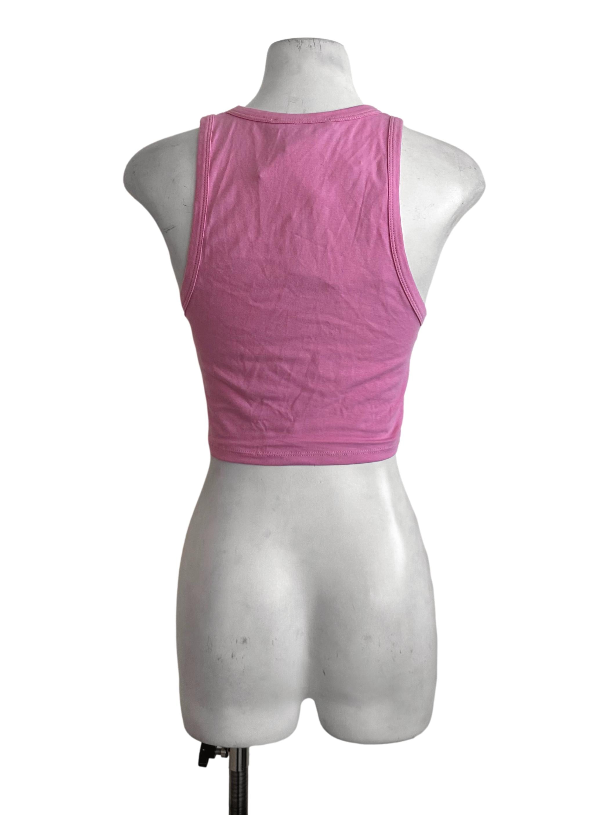 Candy Pink Graphic Tank Top