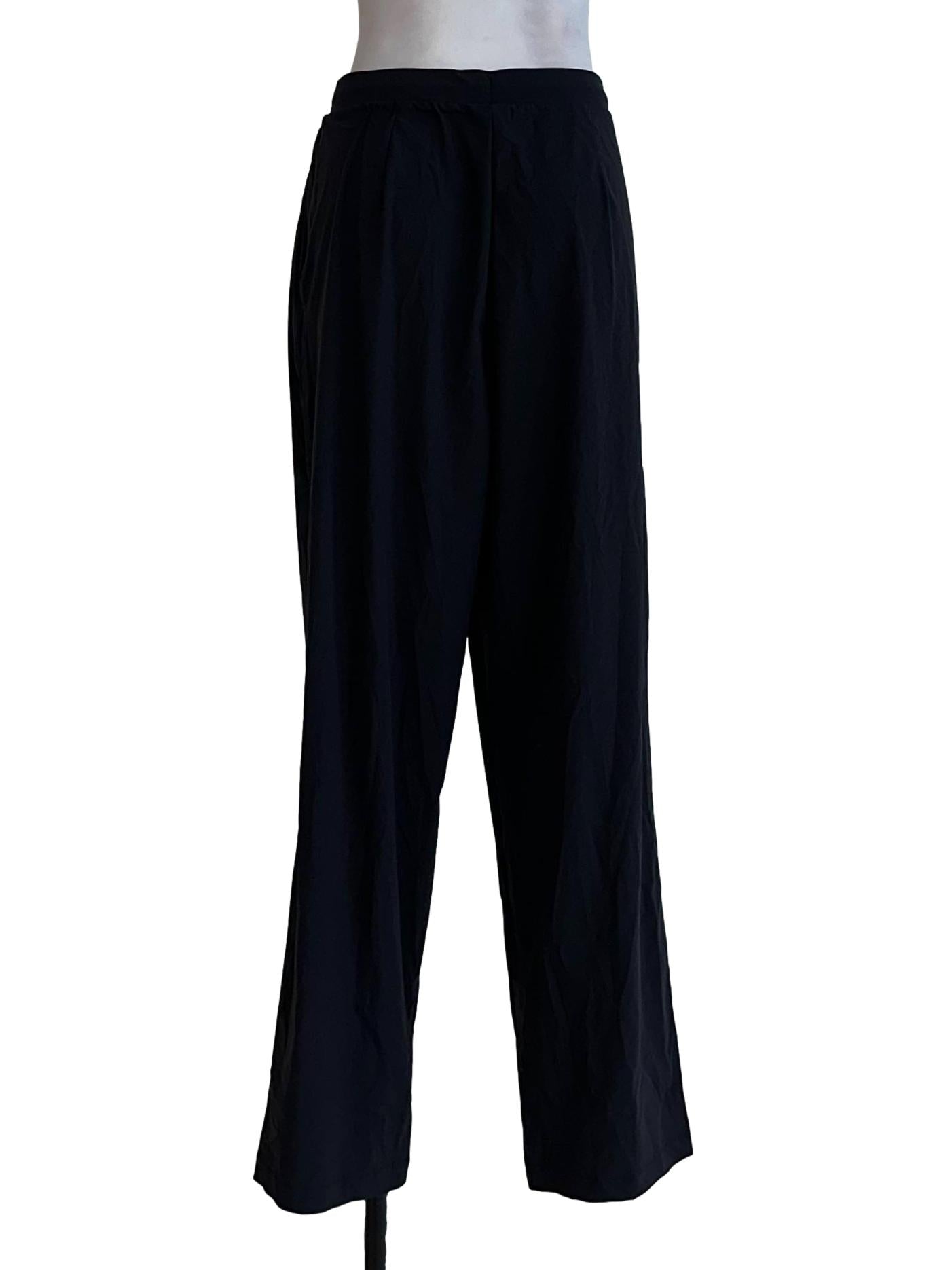 Black Plain Tracksuit Pants