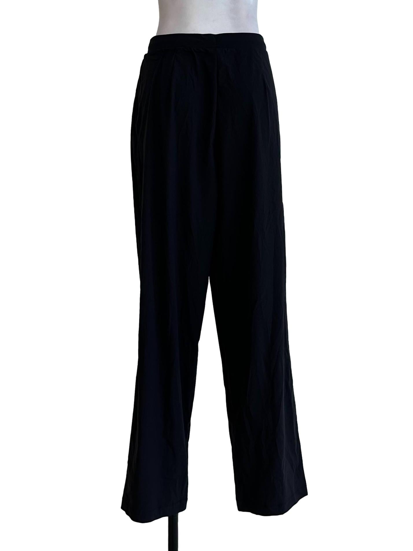 Black Plain Tracksuit Pants