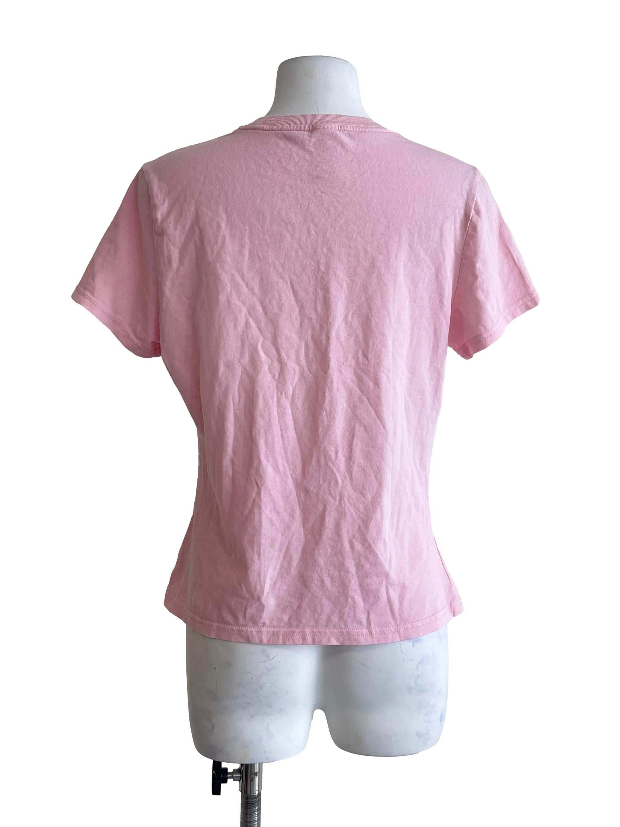 Bubblegum Pink Halter Short Sleeve Top