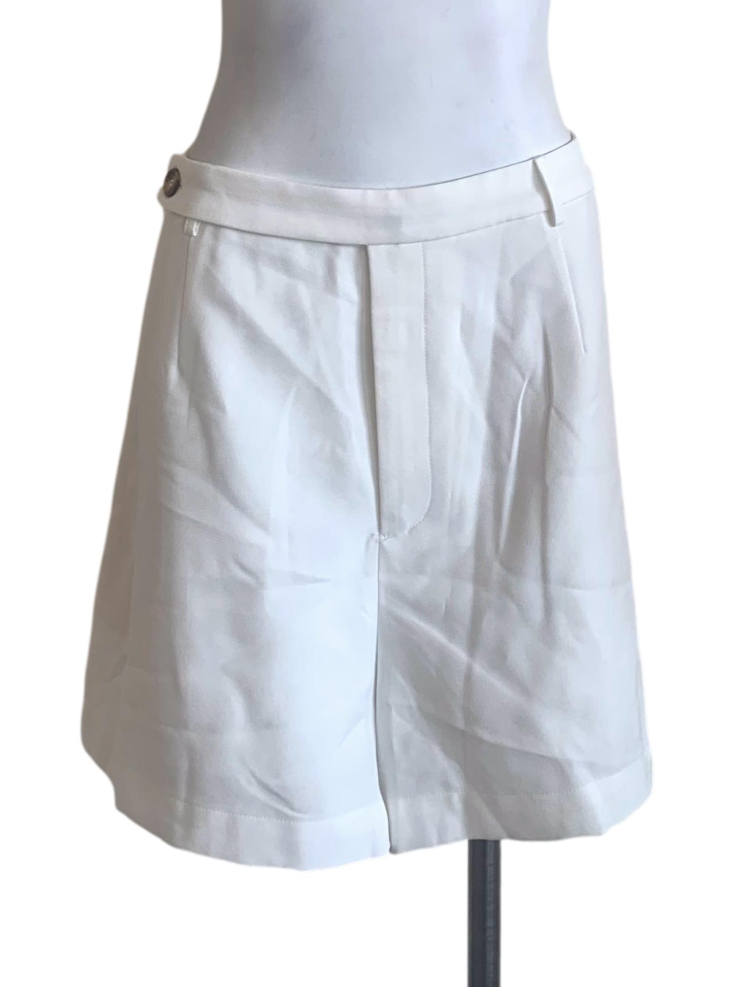 Daisy White Wide Leg Shorts LB
