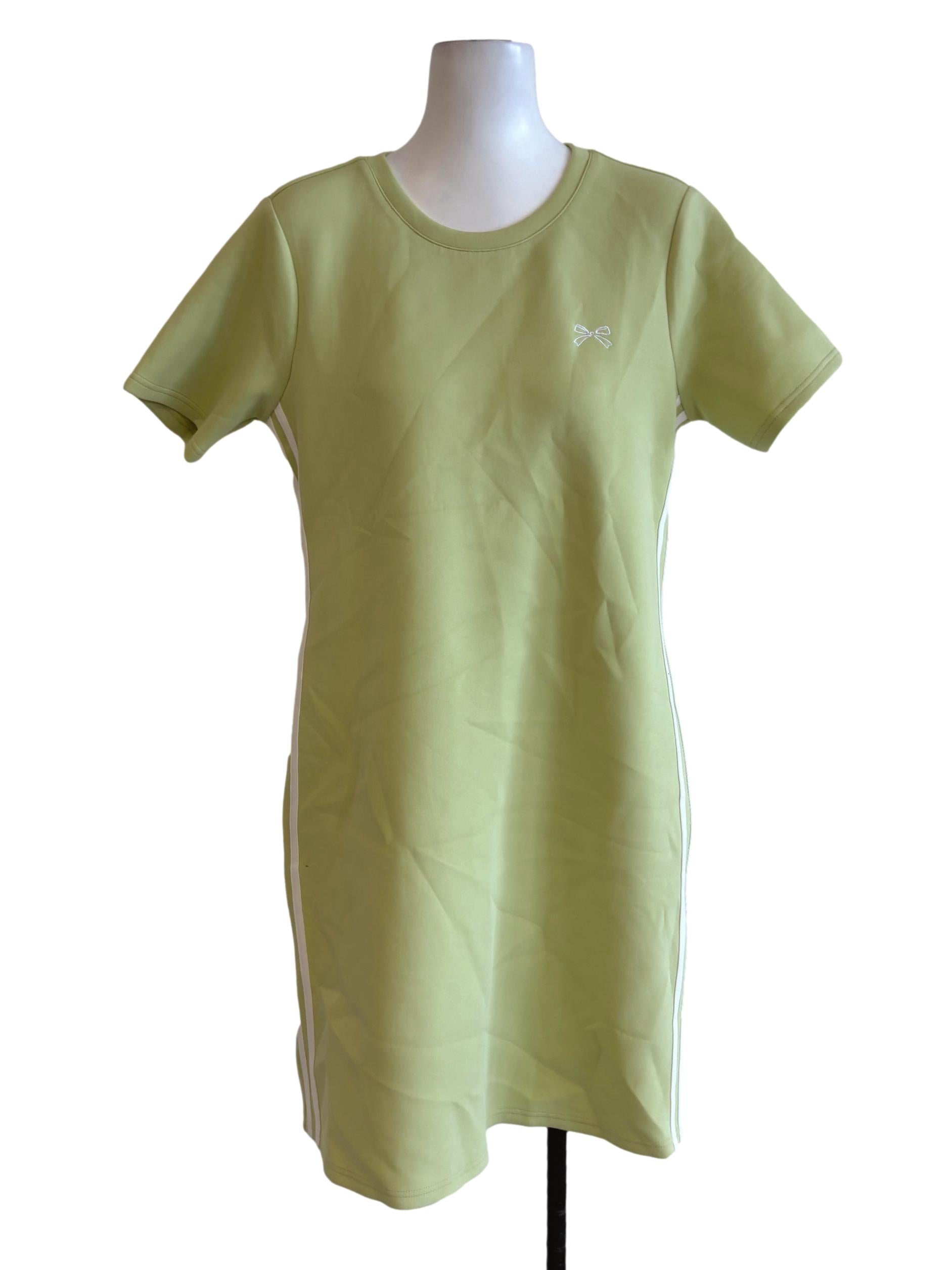 Lime Green Scuba Sheath Dress