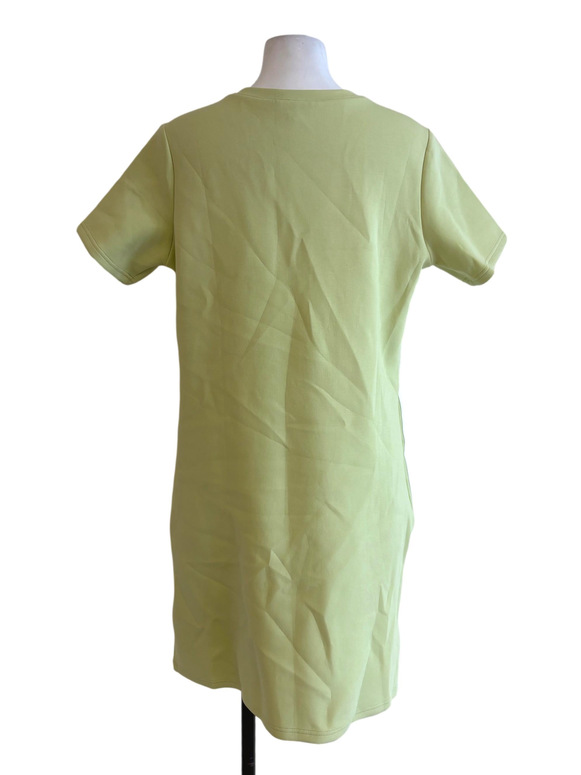 Lime Green Scuba Sheath Dress