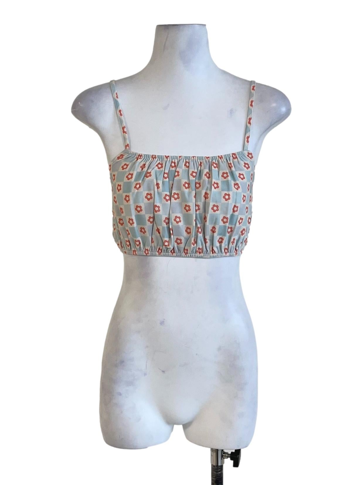 Blue Kyle Crop Top