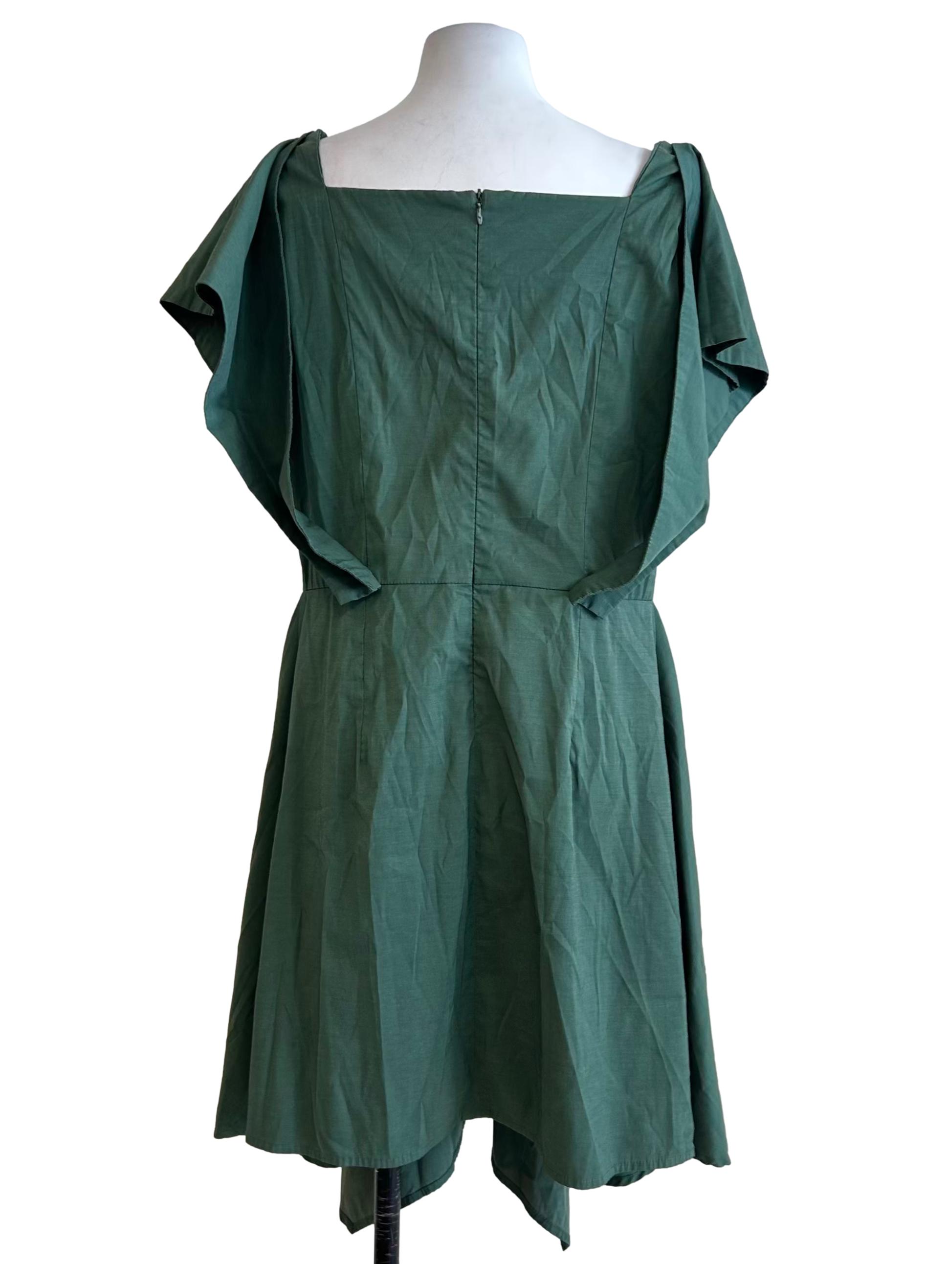 Juniper Green Square Neck Dress