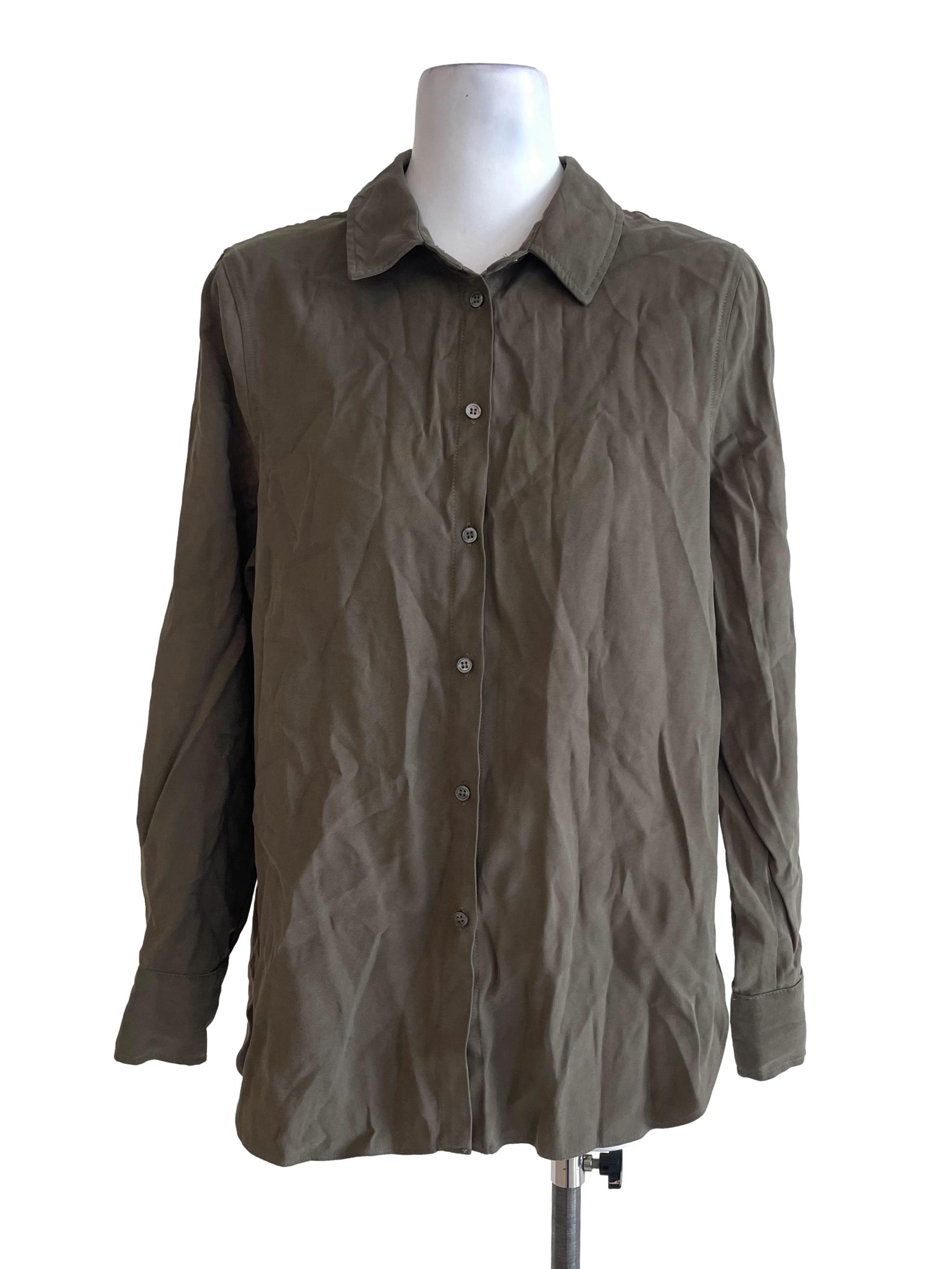 Army Green Button Up Shirt LB