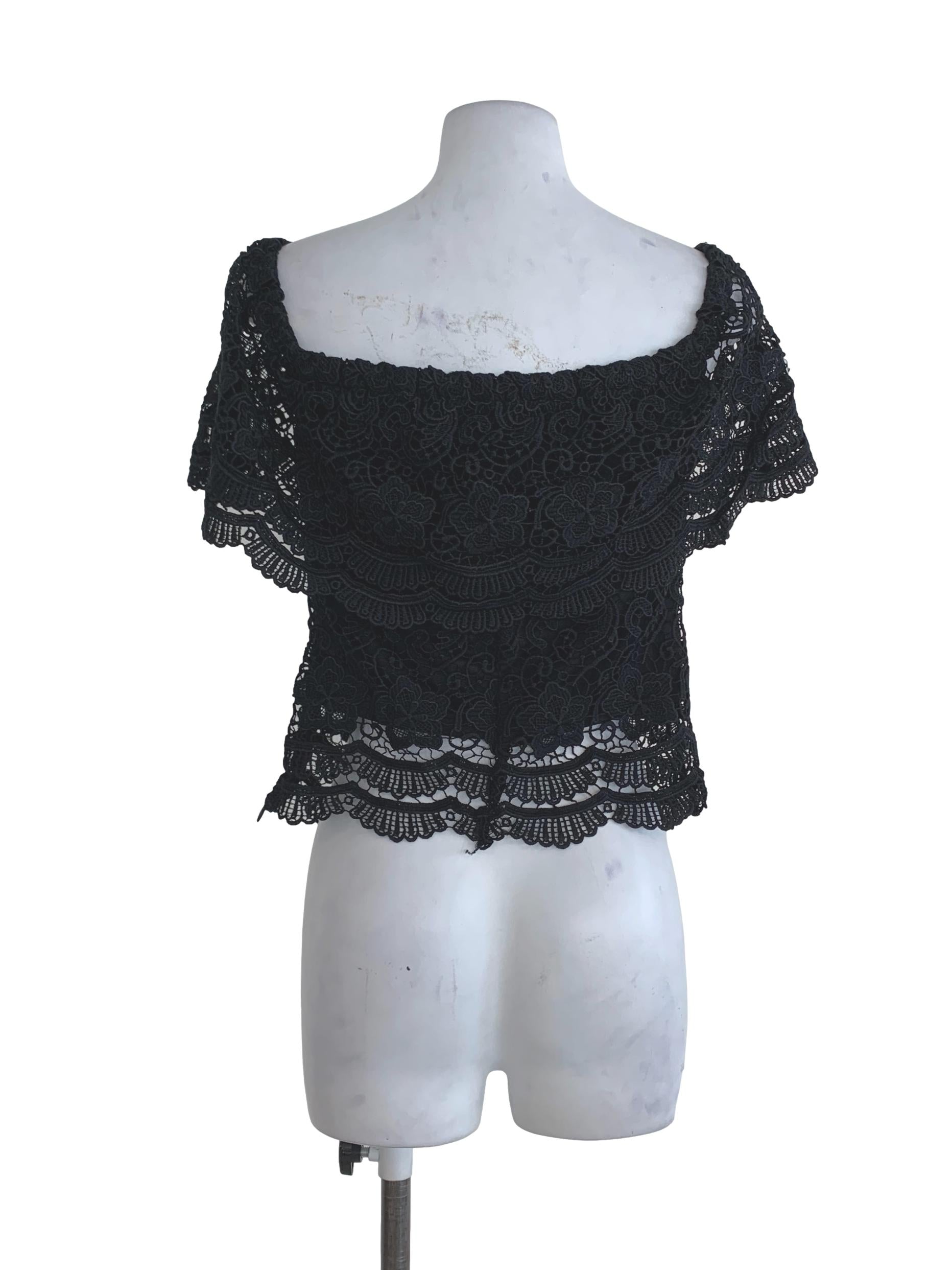 Black Lace Blouse