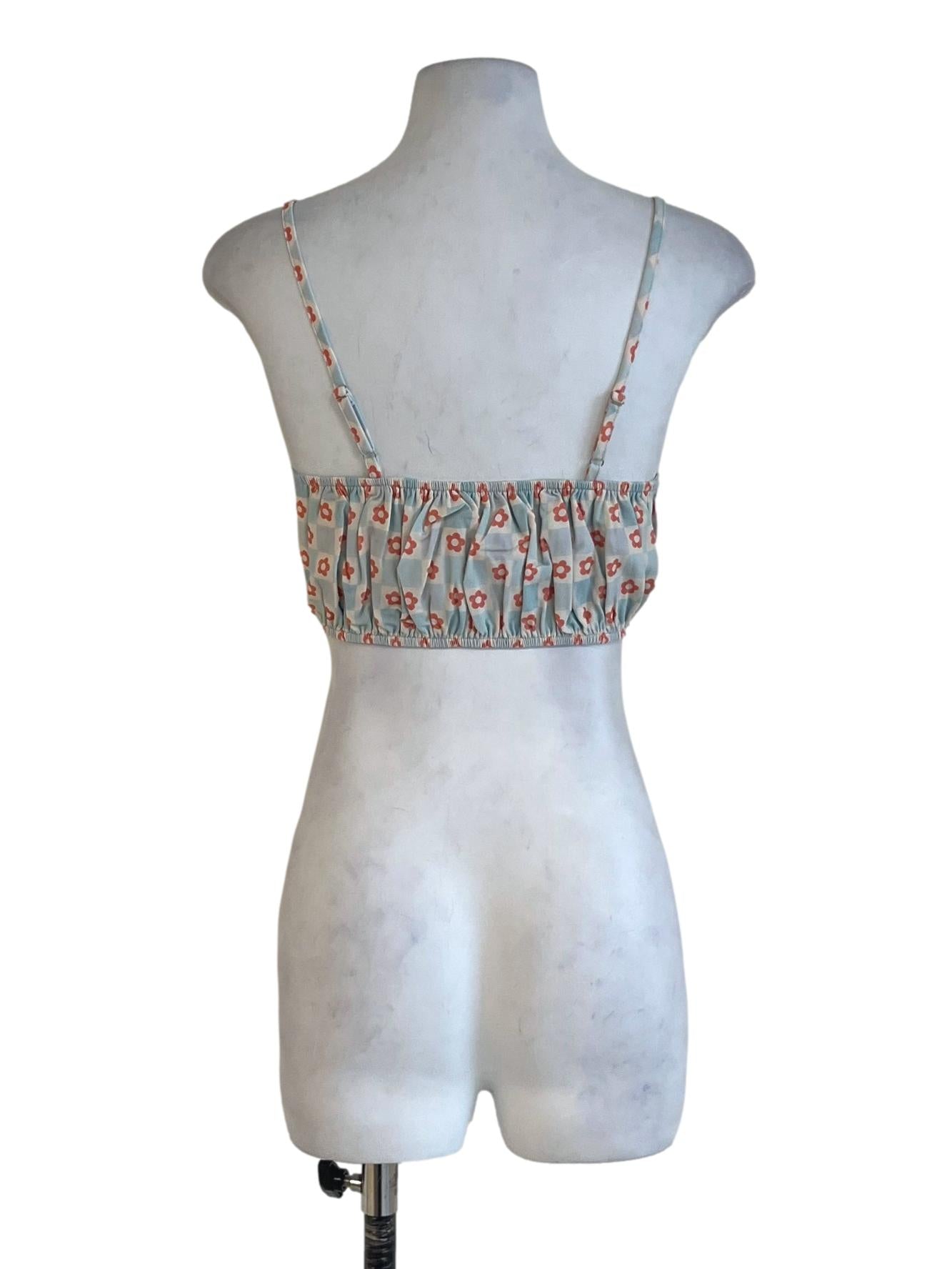 Blue Kyle Crop Top