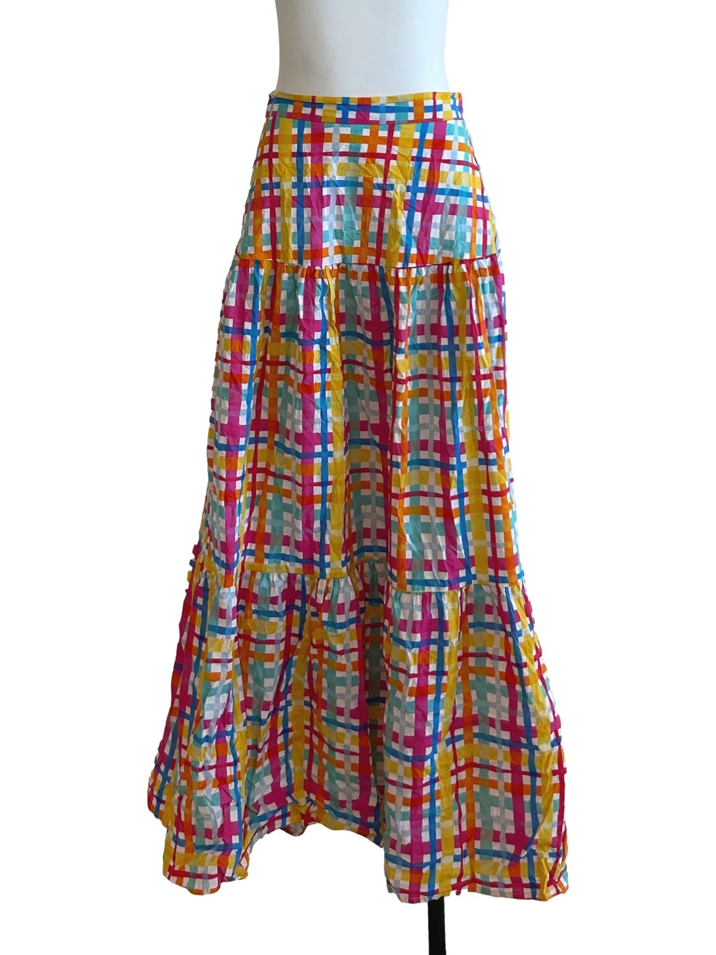 Multicolor Tier Skirt