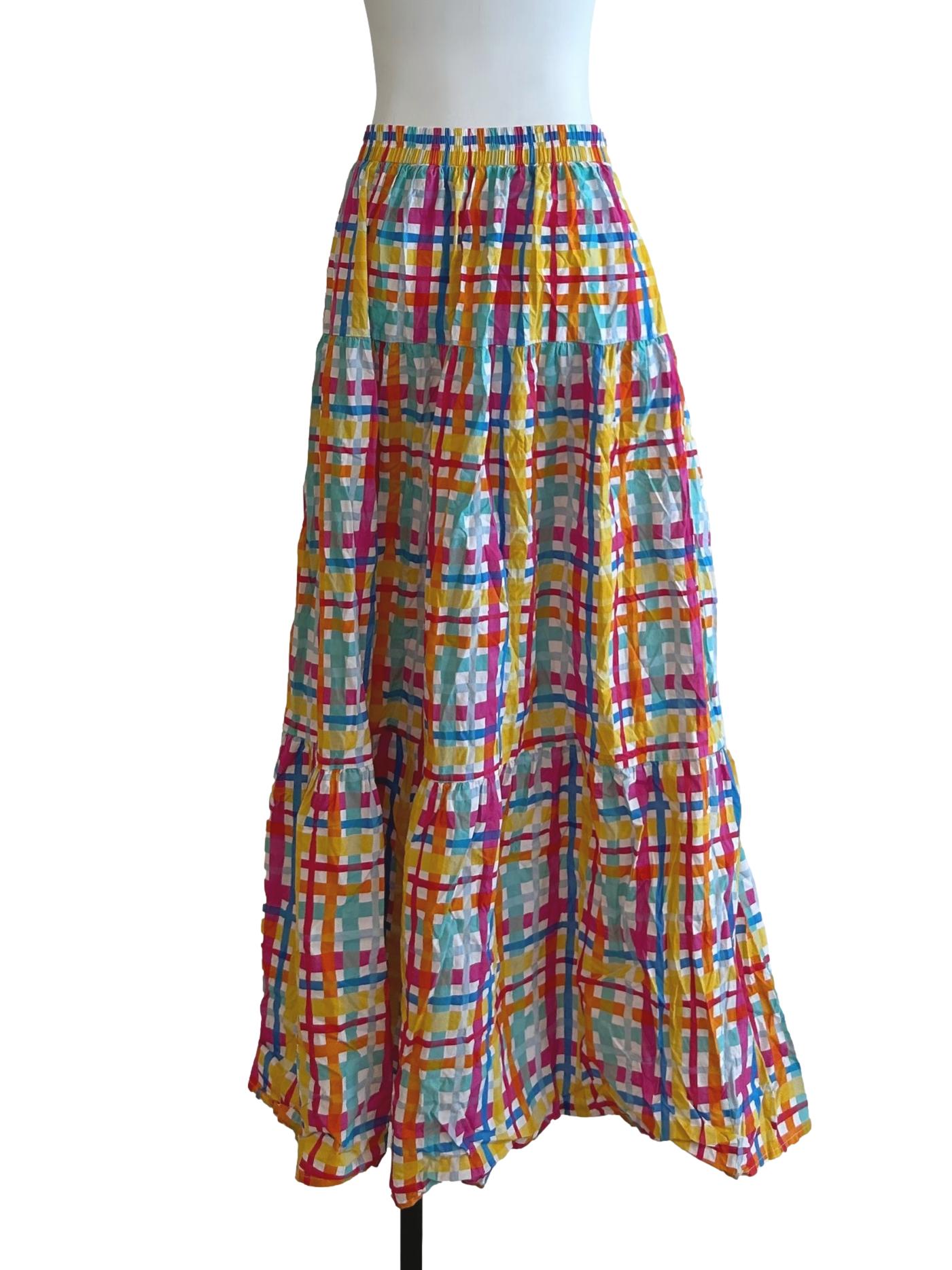 Multicolor Tier Skirt