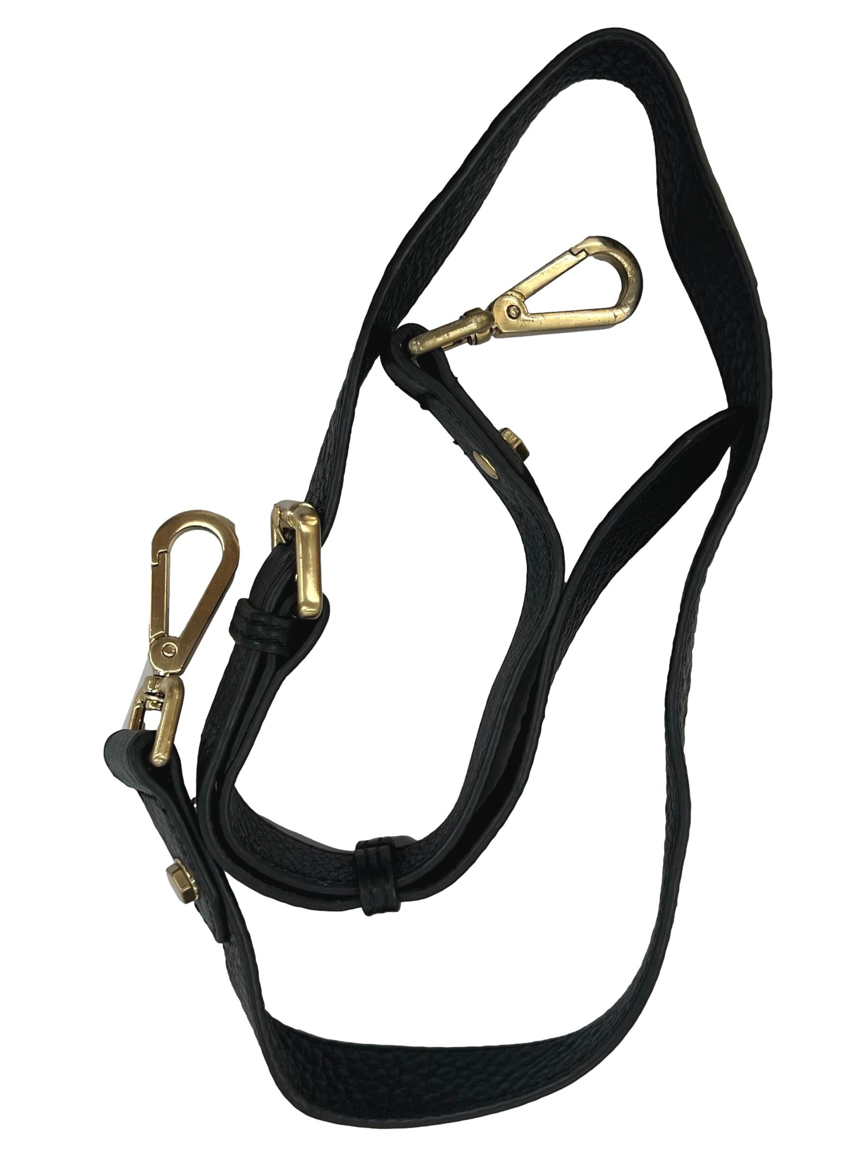 Two Way Black Leather Bag