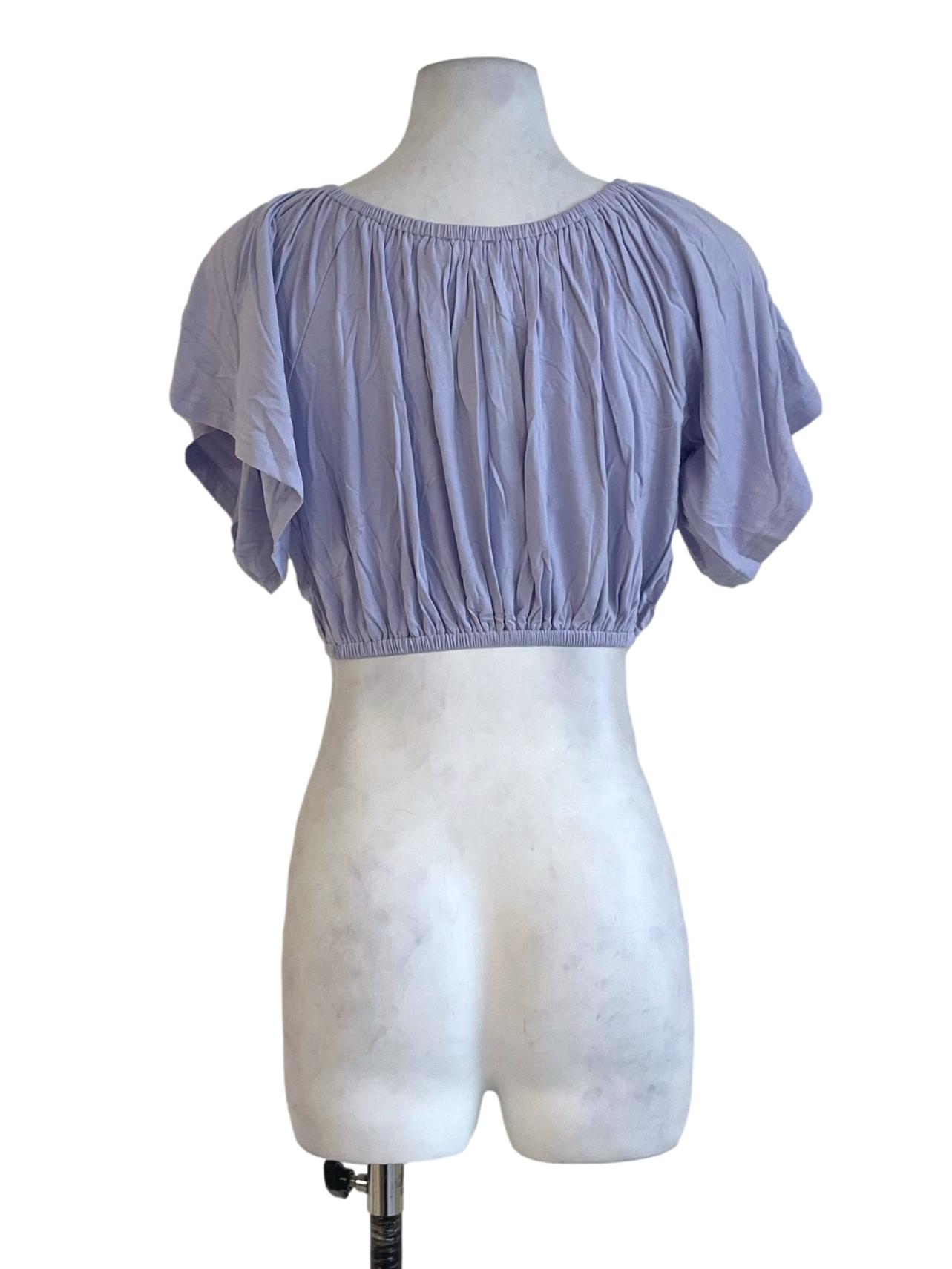 Purple Carys Off Shoulder Jersey Top