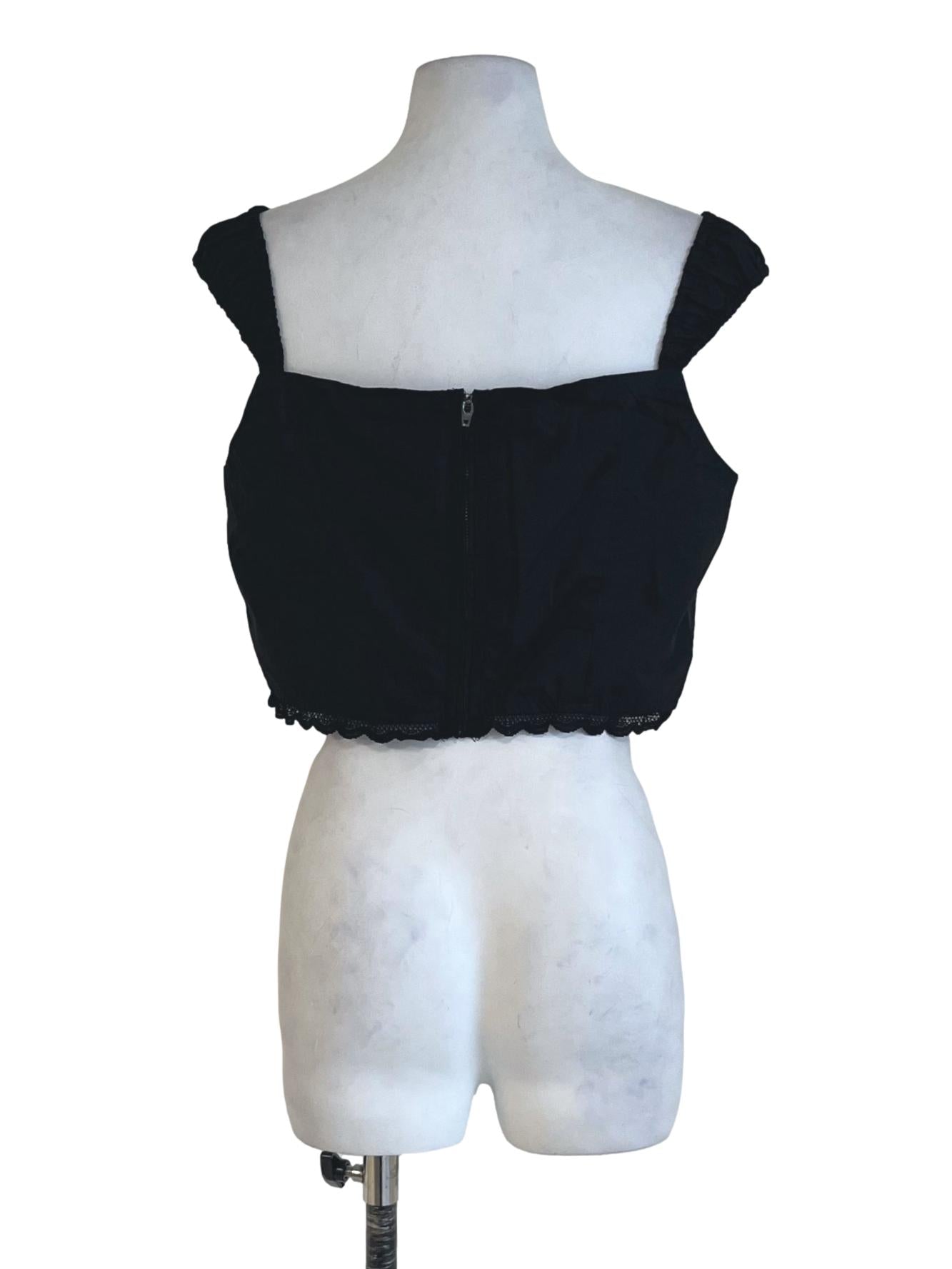 Black Stacey Corset Top
