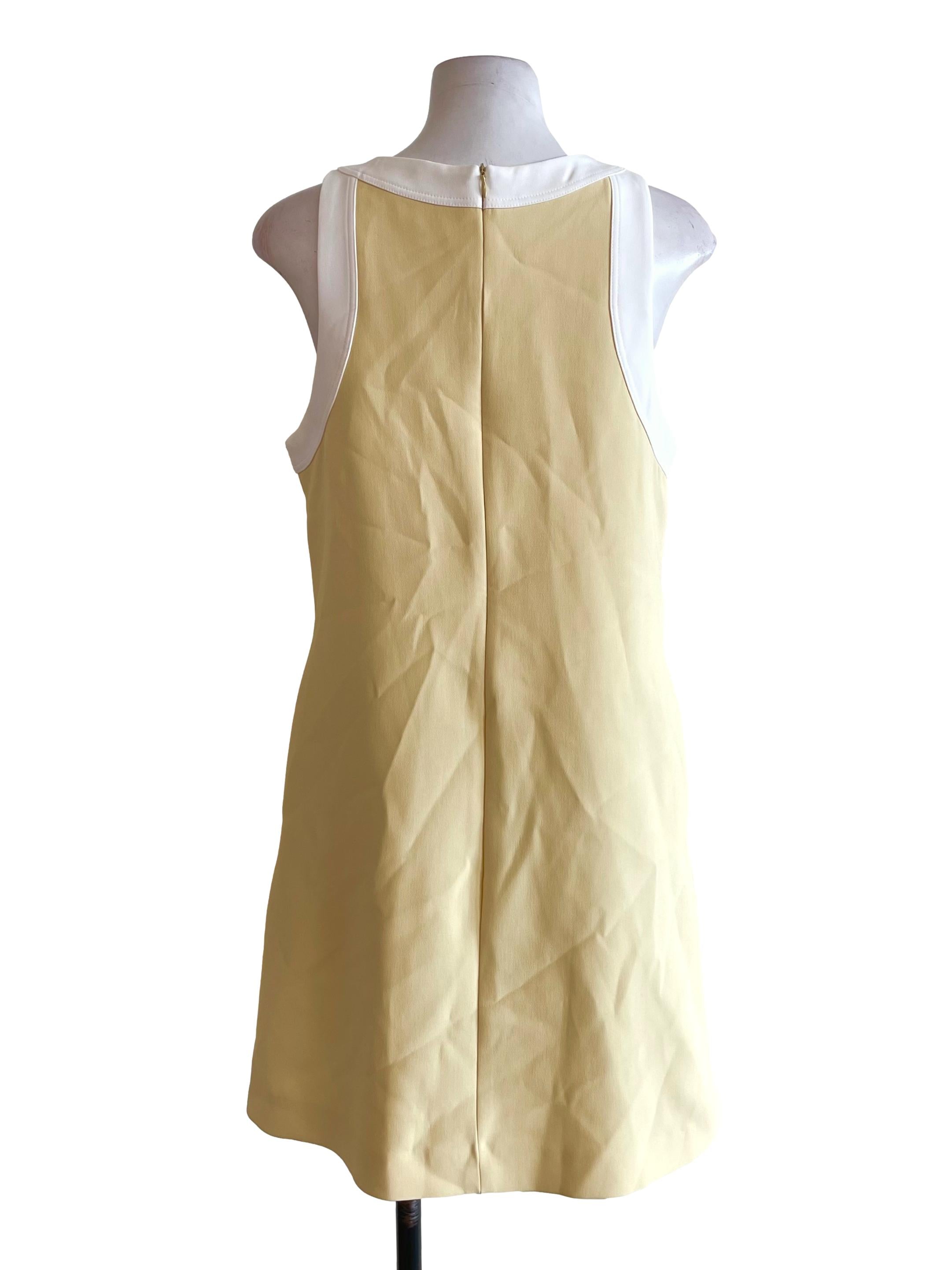 Blonde &White A-Line Dress