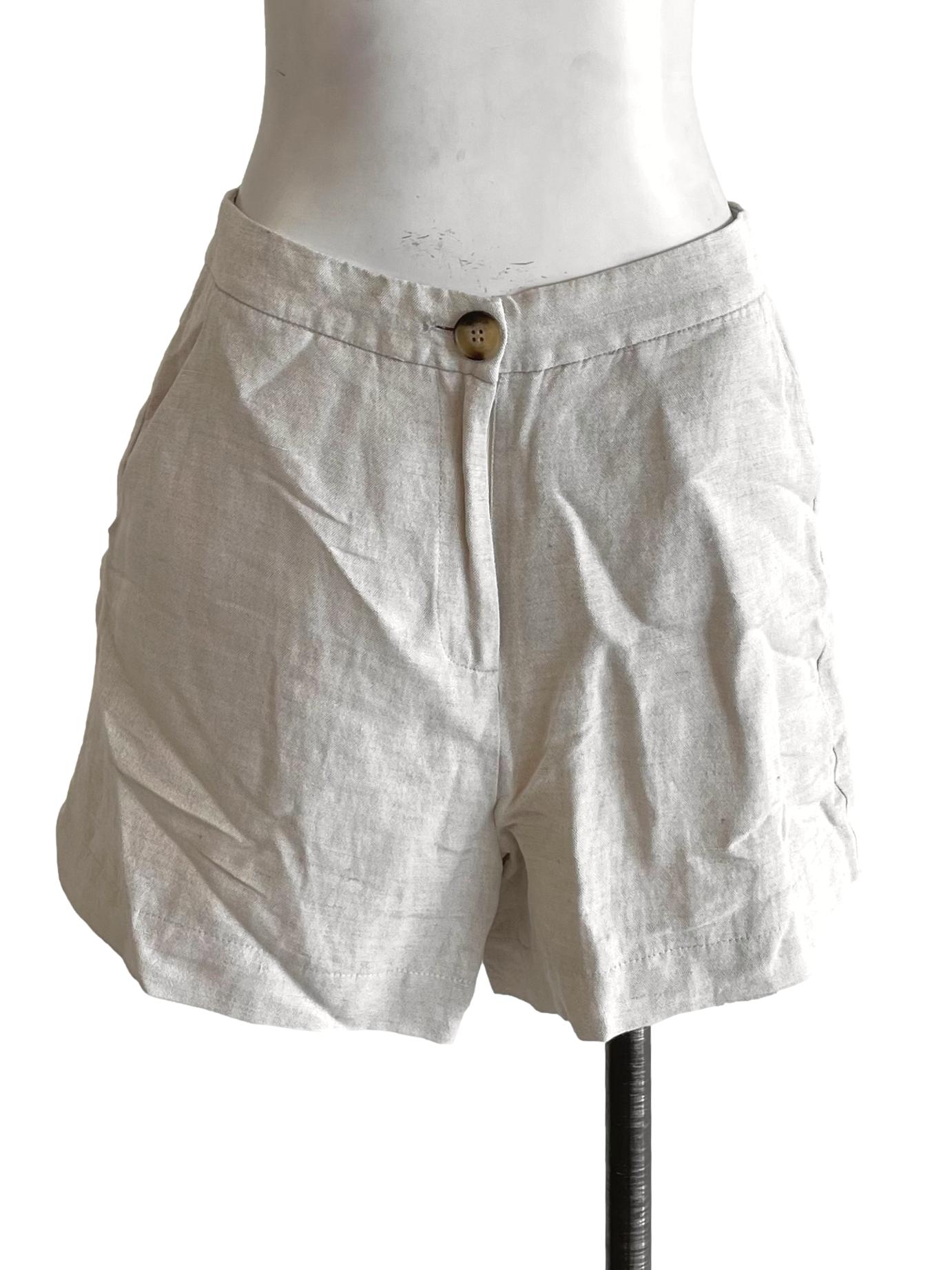 Bone A-Line Shorts