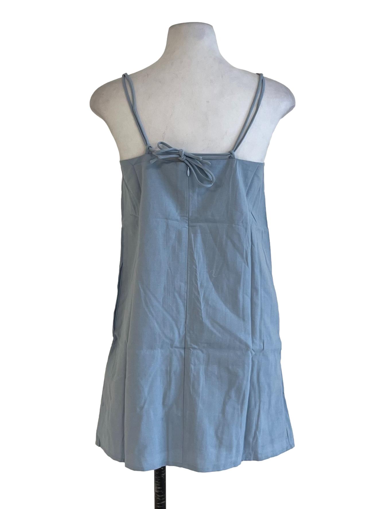 Blue Ambrose Linen Basic Dress