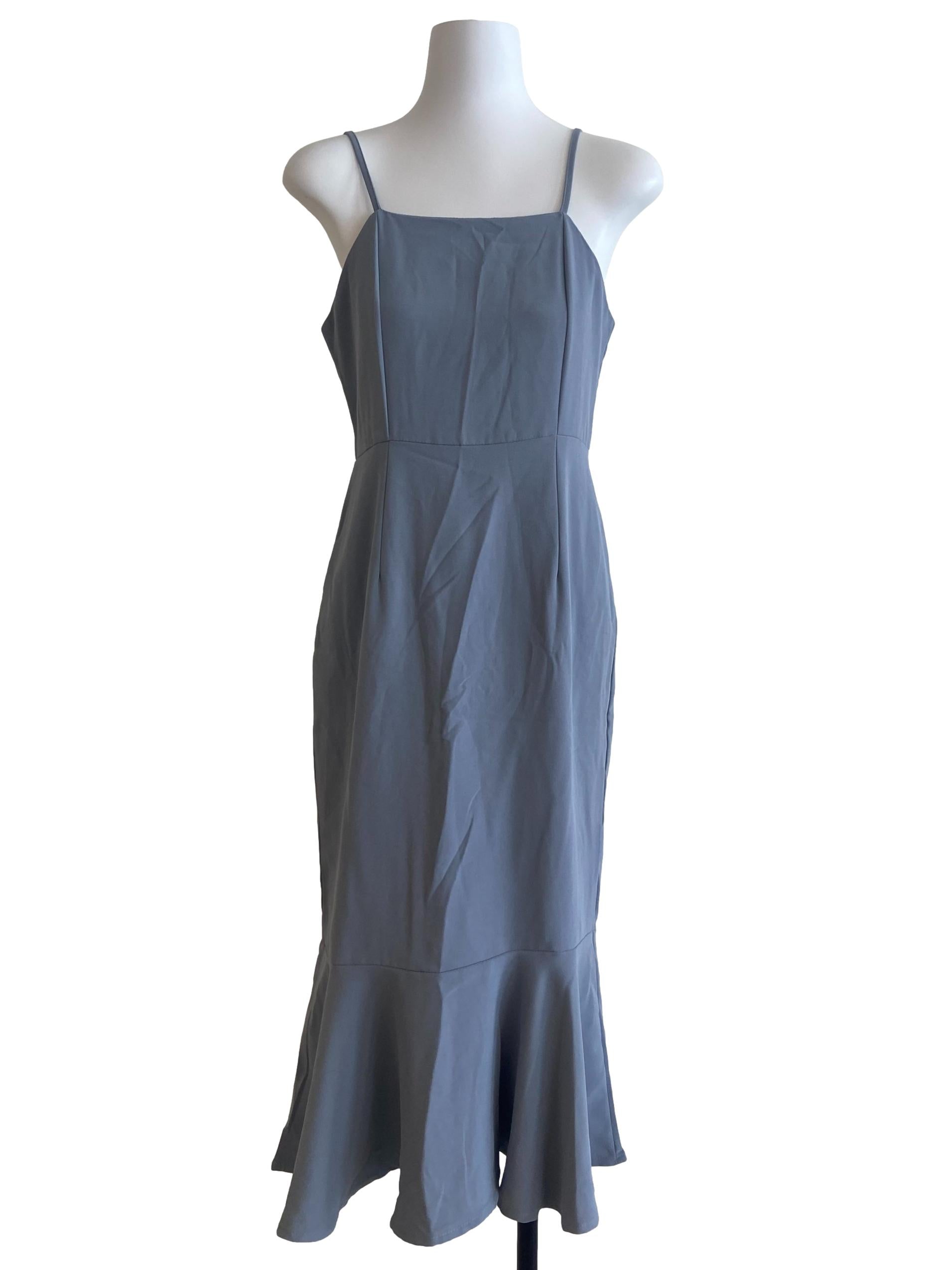 Coin Grey Sleeveless Dropwaist Dress
