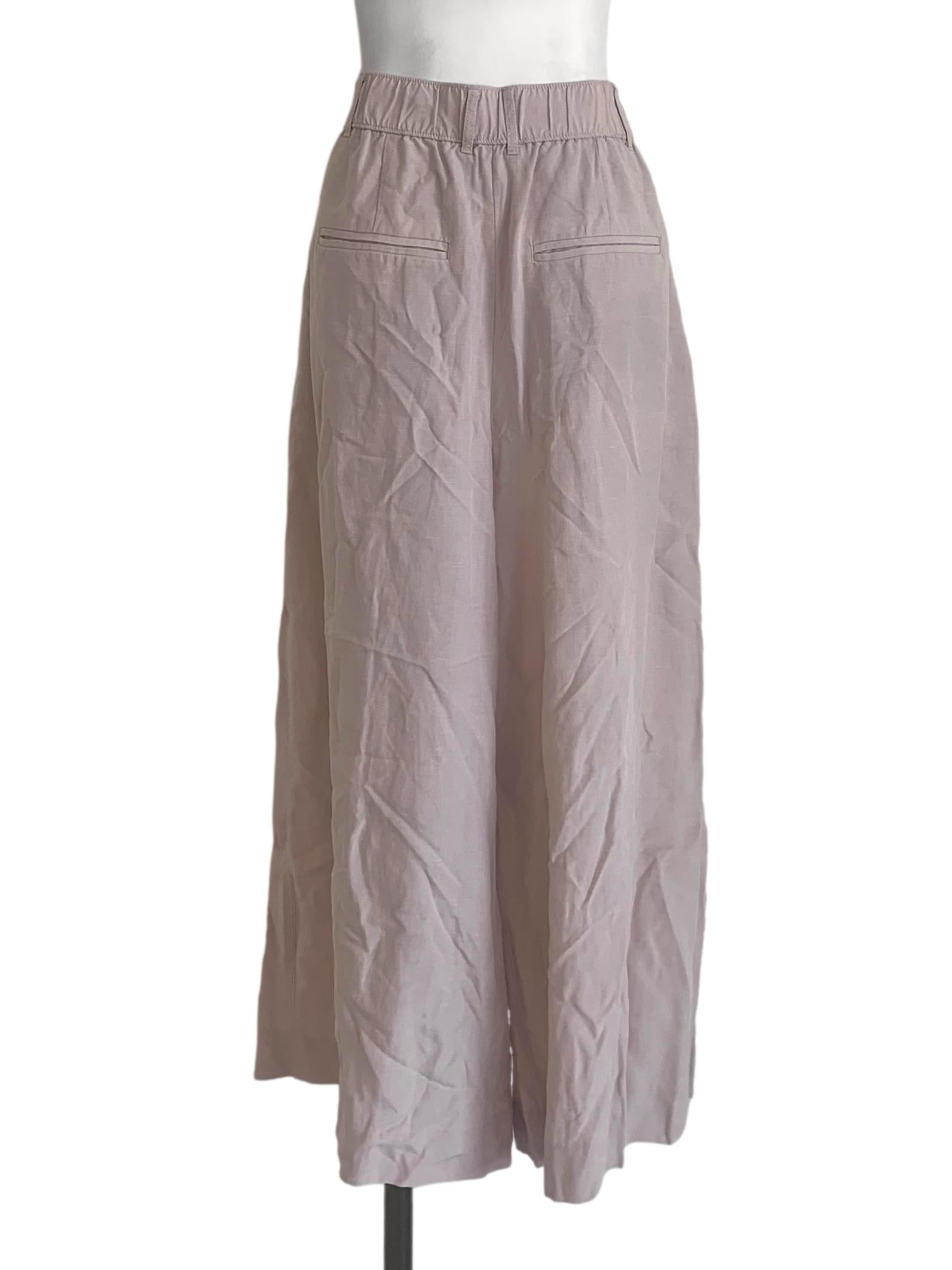 Latte Beige Wide Leg Pants