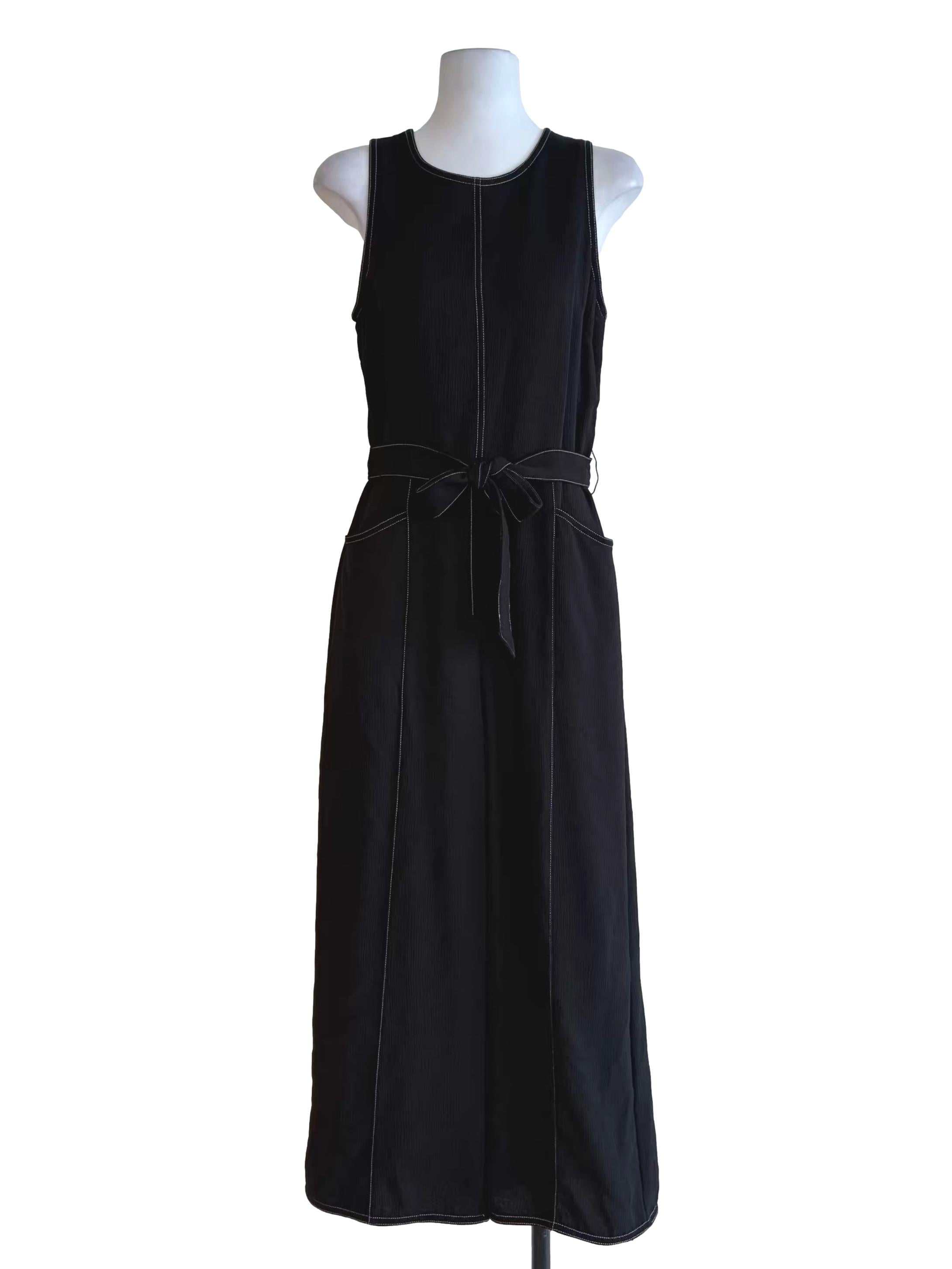 Onyx Black Sleeveless Jumpsuit