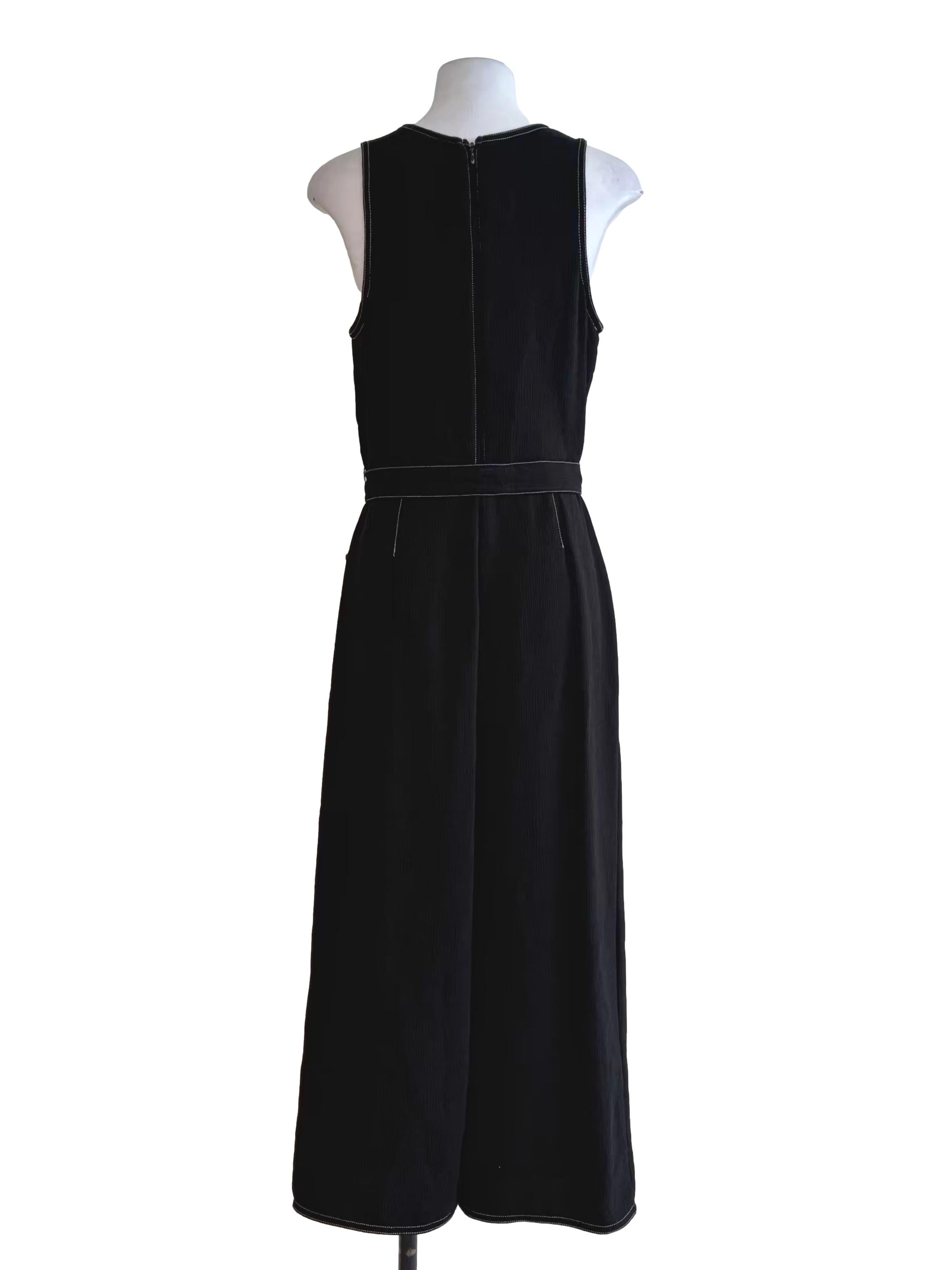 Onyx Black Sleeveless Jumpsuit