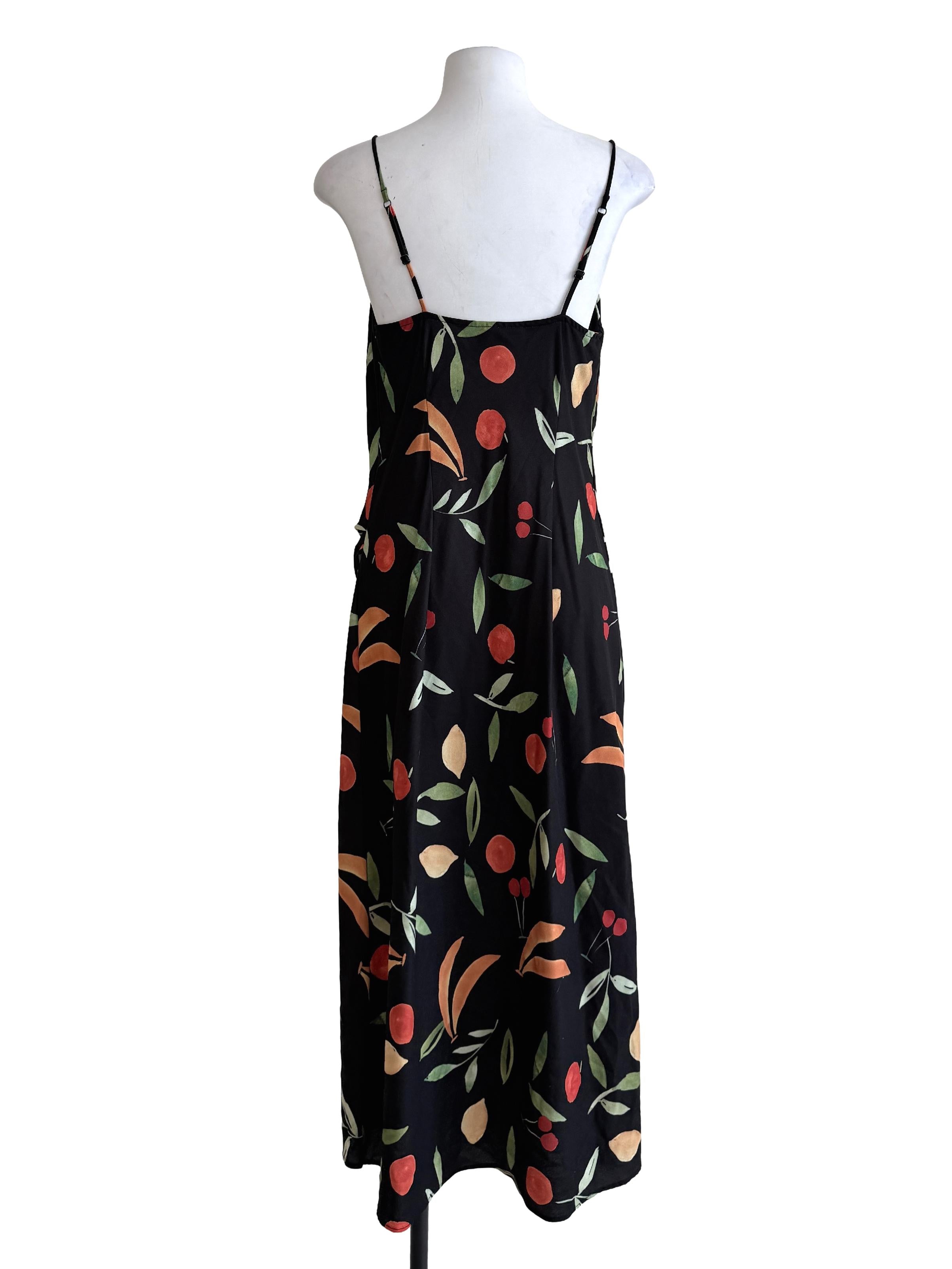 Black Printed Babydoll Dress