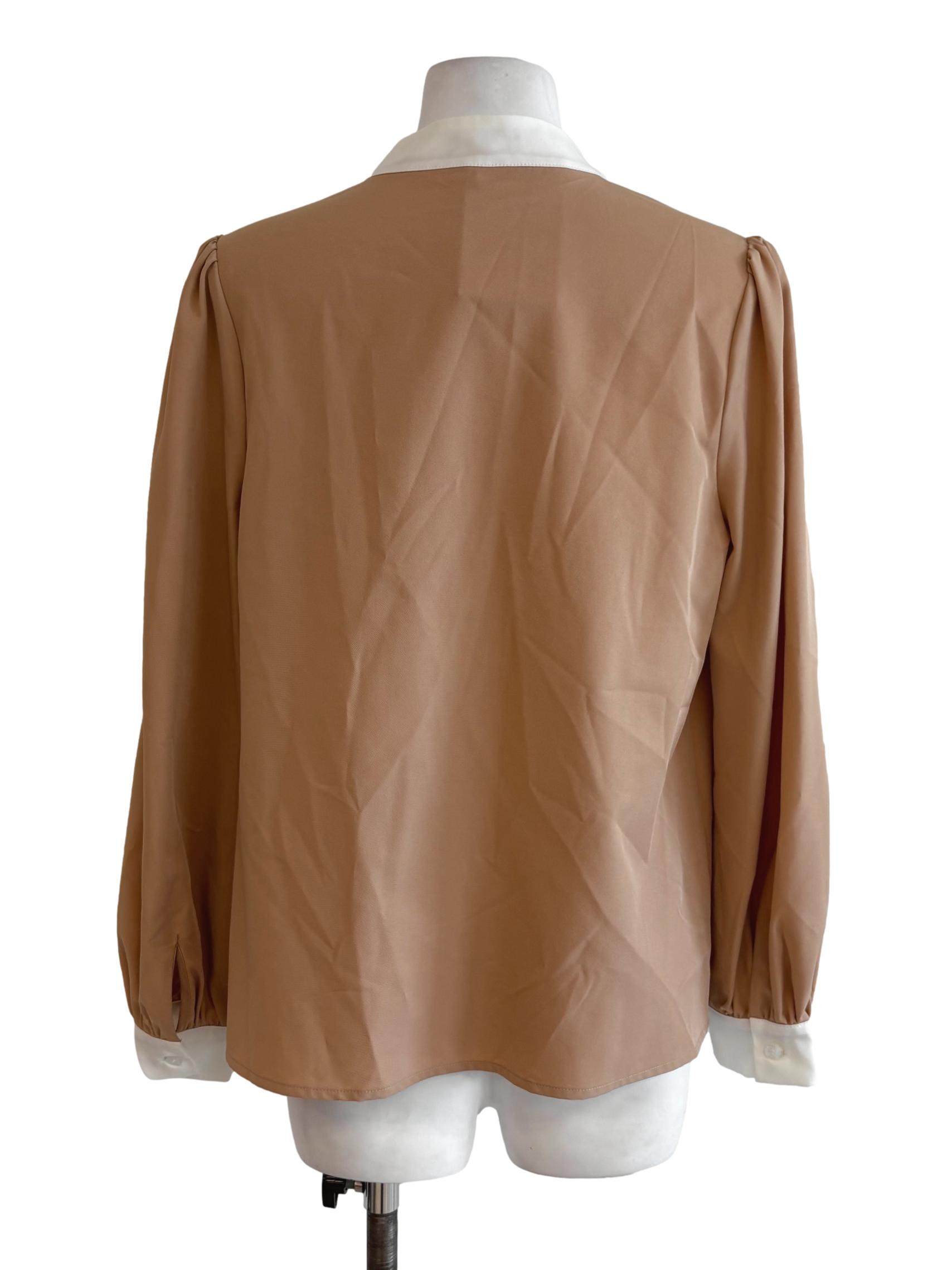 Latte Long Sleeves Blouse
