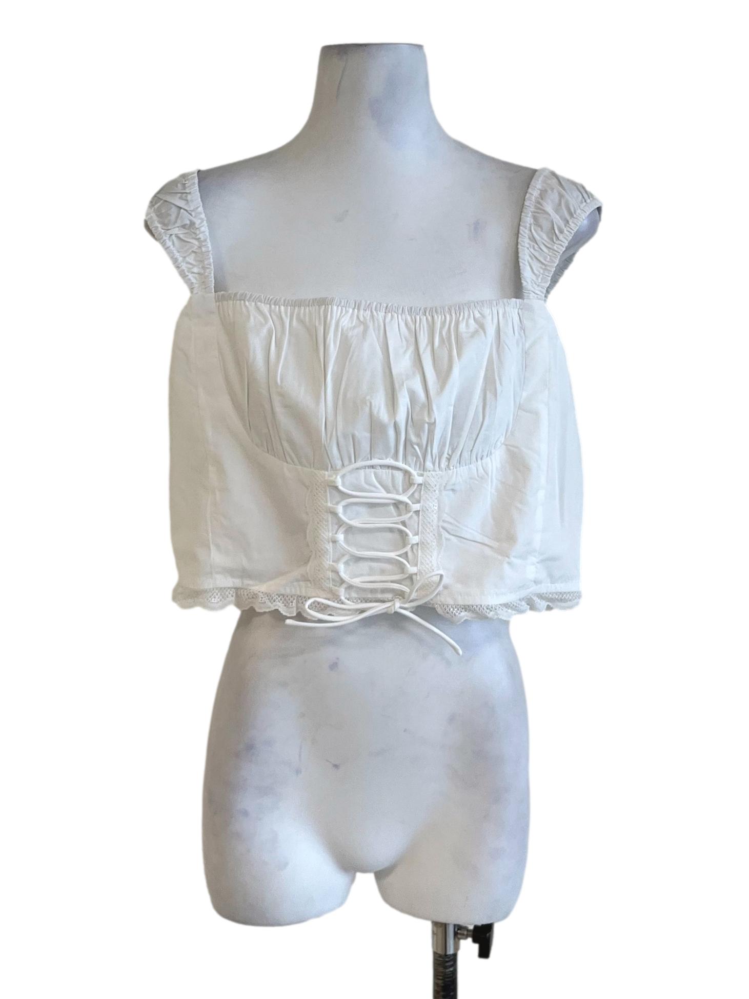 White Stacey Corset Top